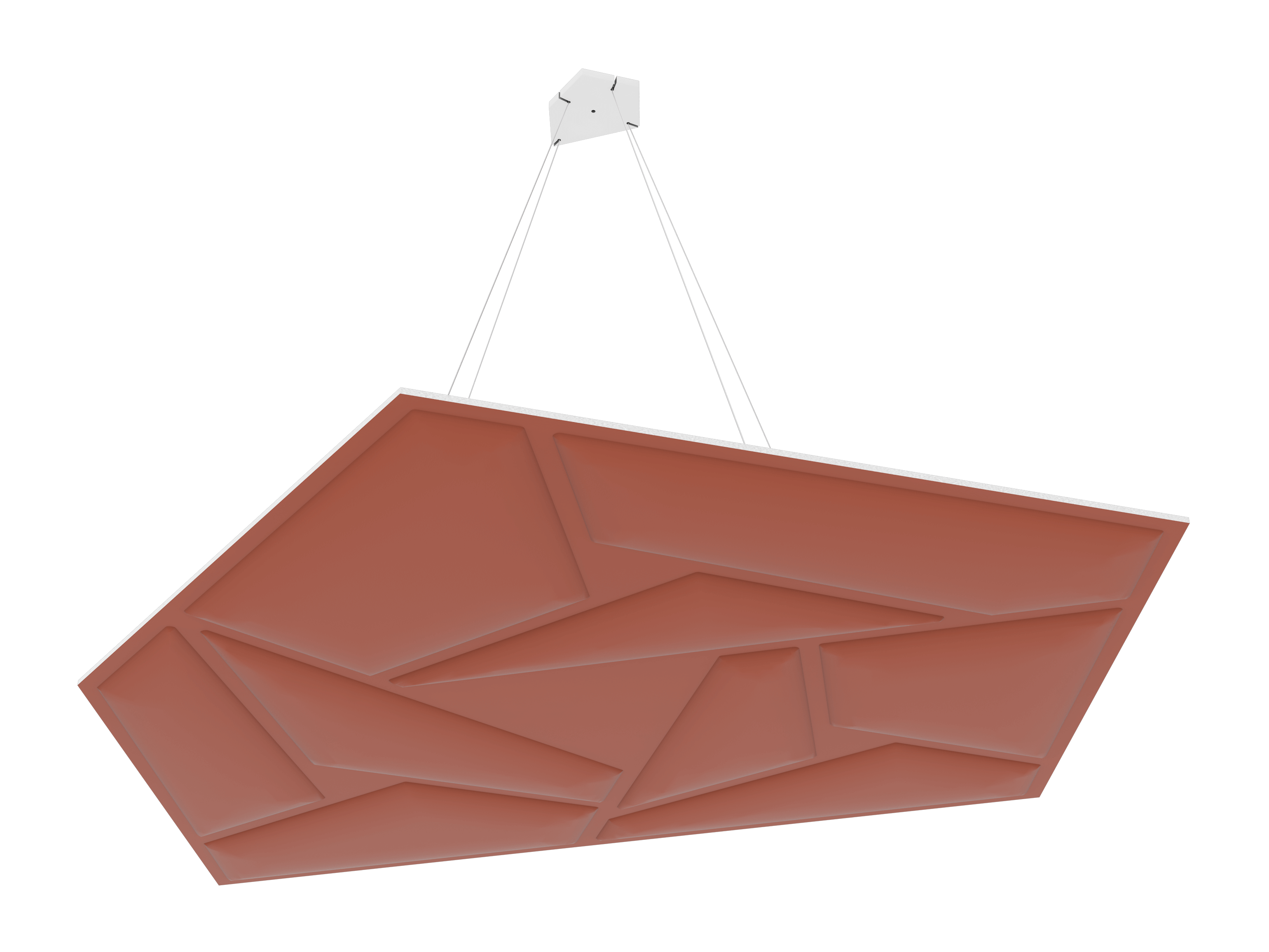 Vicoustic GEN_VMT Penray 01 Cloud Sound Absorbing Suspended Acoustic Panel in Coral 3