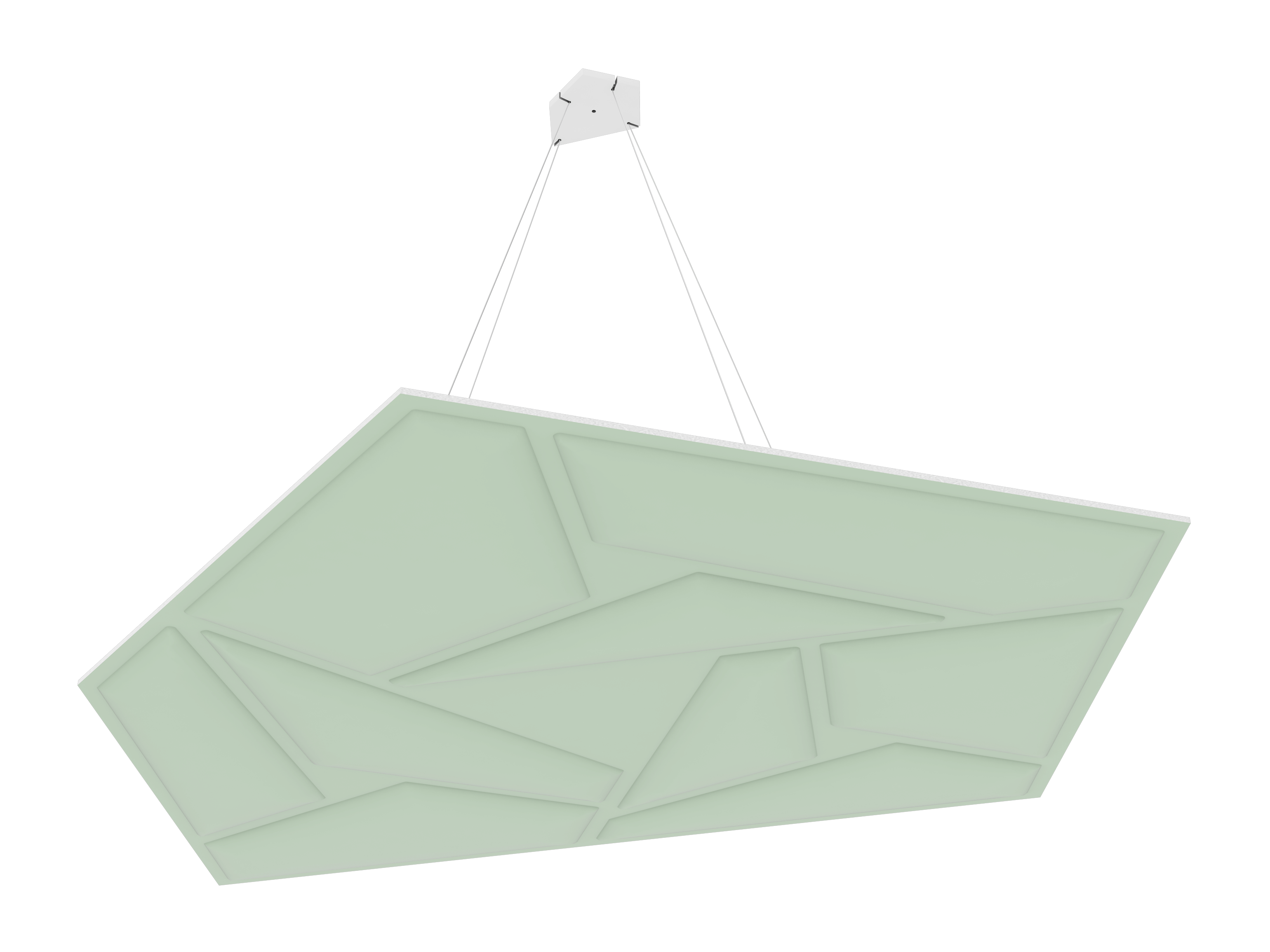 Vicoustic GEN_VMT Penray 01 Cloud Sound Absorbing Suspended Acoustic Panel in Moss Green 1