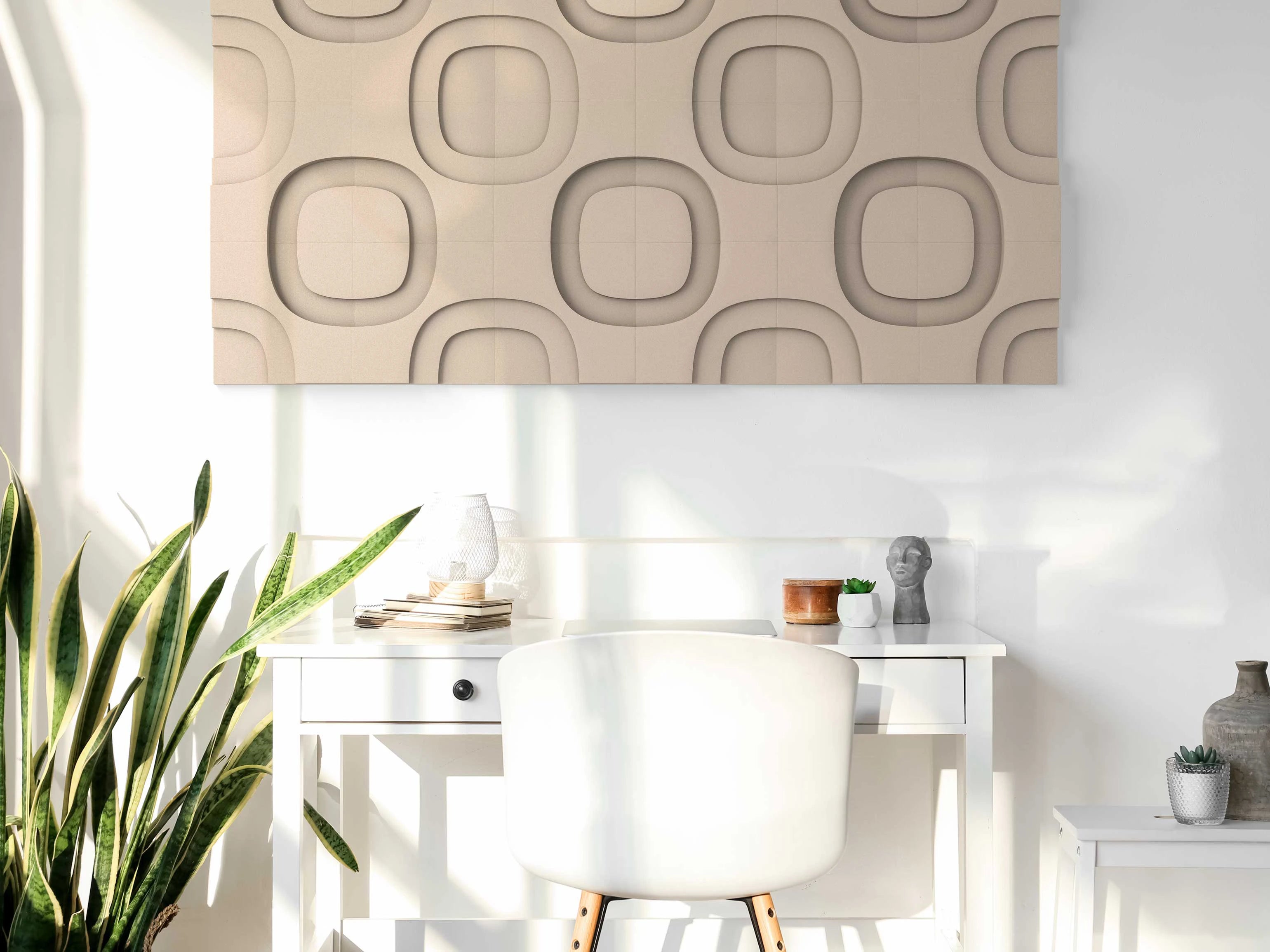 Modern workplace VicTiles 3D MidMod Pearl