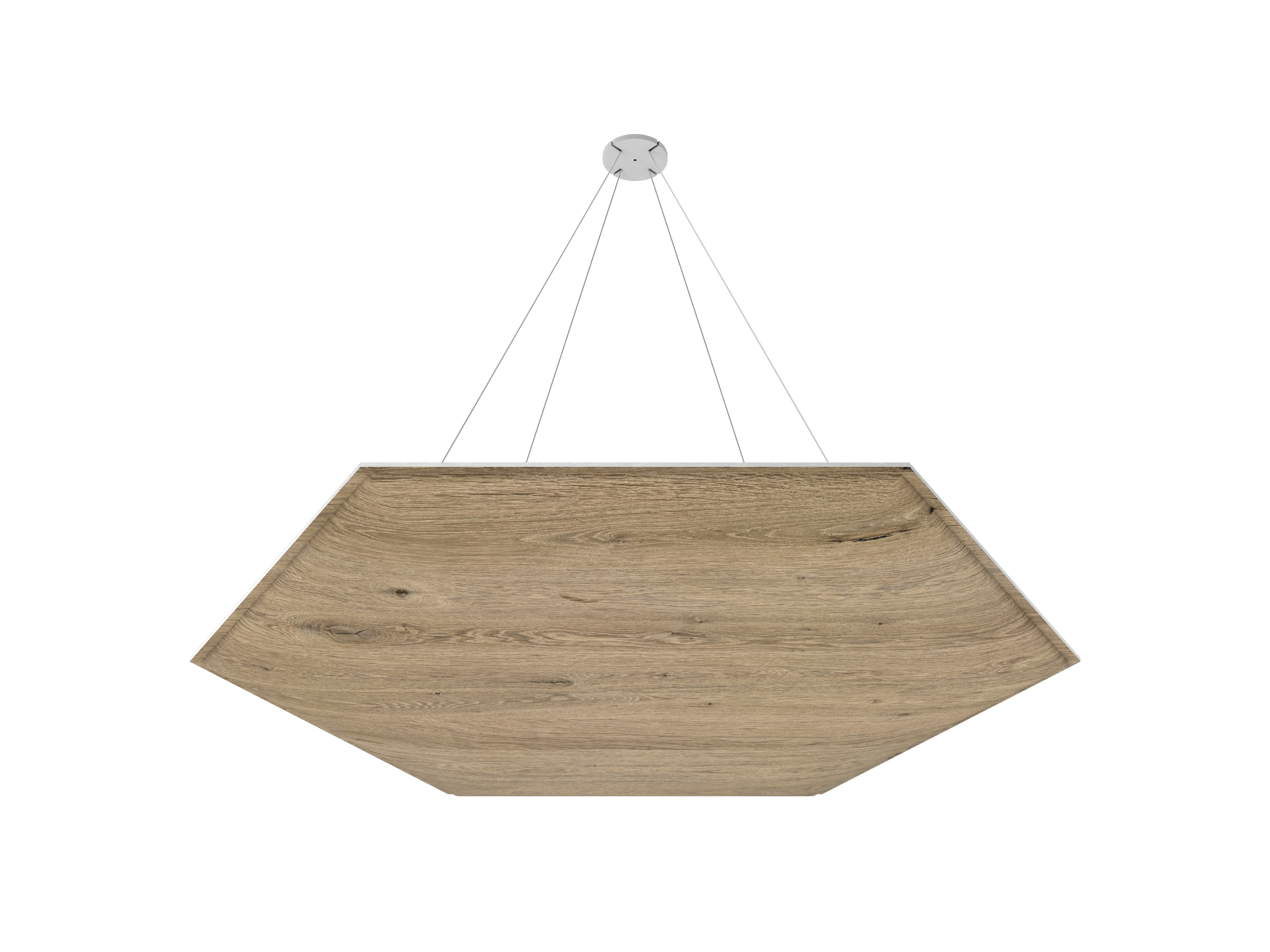 Vicoustic ViCloud VMT 3D Hexagon Patterns Sound Absorbing Acoustic Cloud in Almond Oak