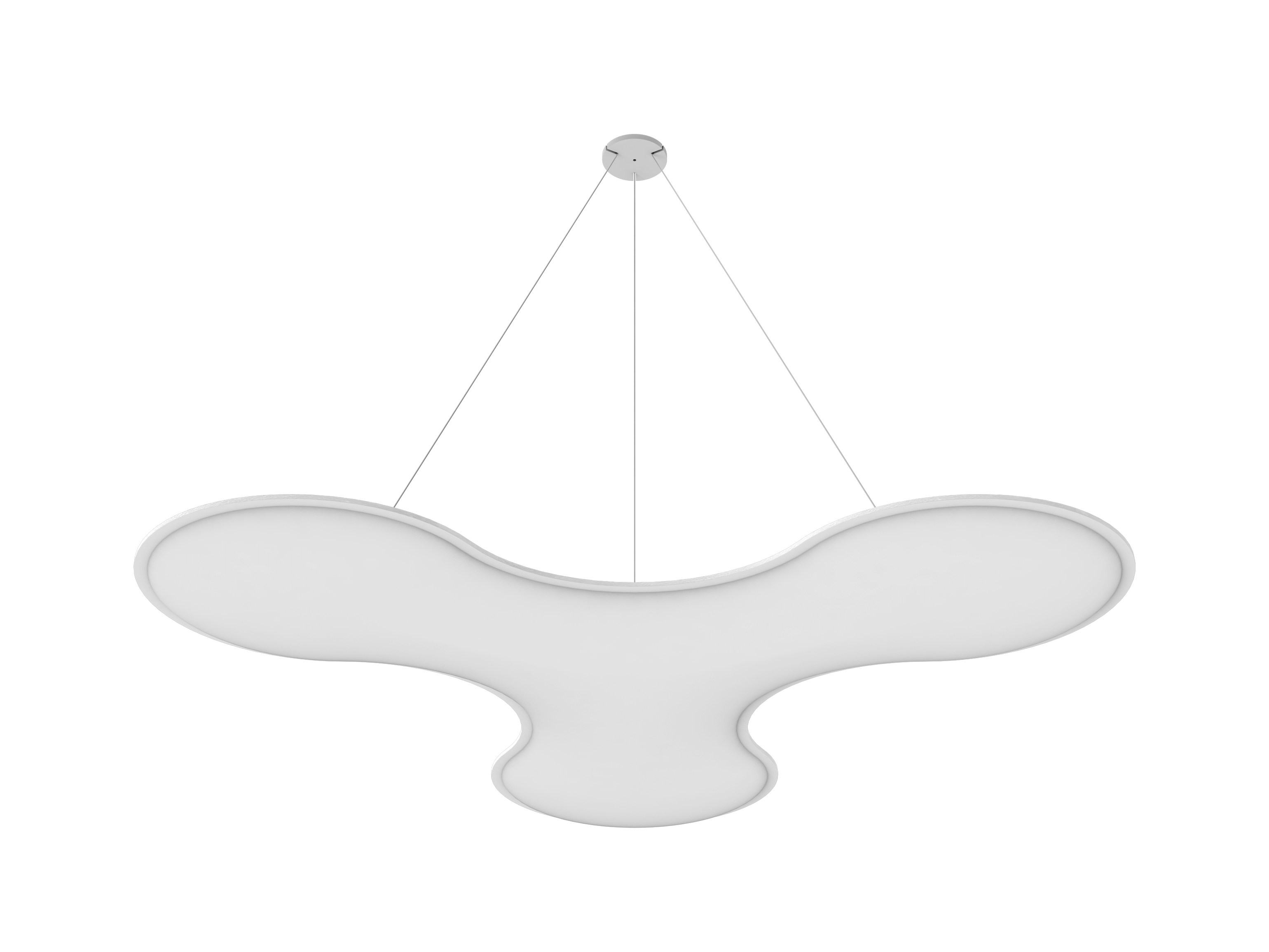 Vicoustic ViCloud VMT 3D Petal Colors Sound Absorbing Acoustic Cloud in Natural White