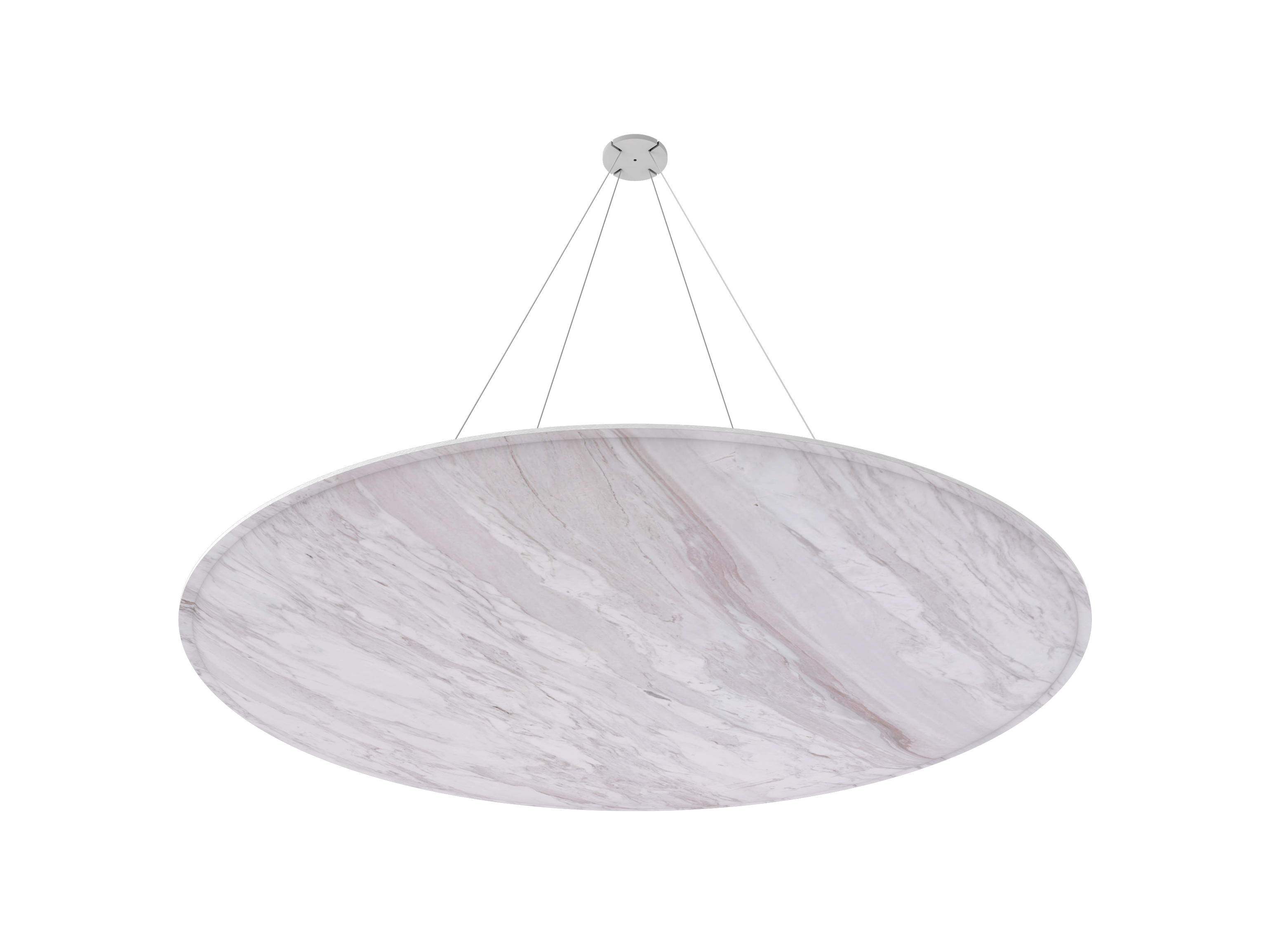 Vicoustic ViCloud VMT 3D Round Patterns Sound Absorbing Acoustic Cloud in Calacatta Cremo