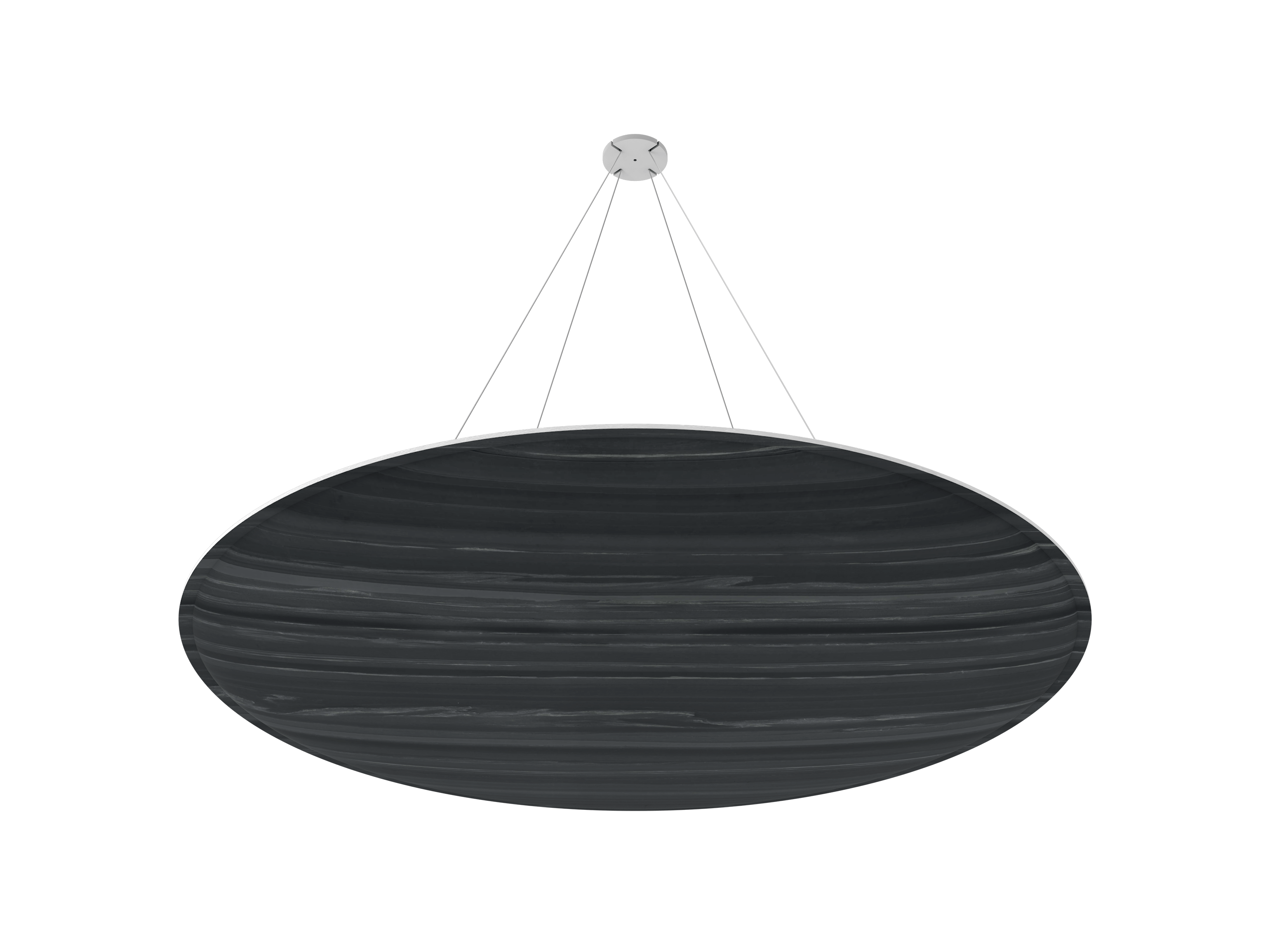 Vicoustic ViCloud VMT 3D Round Patterns Sound Absorbing Acoustic Cloud in Hematite Black