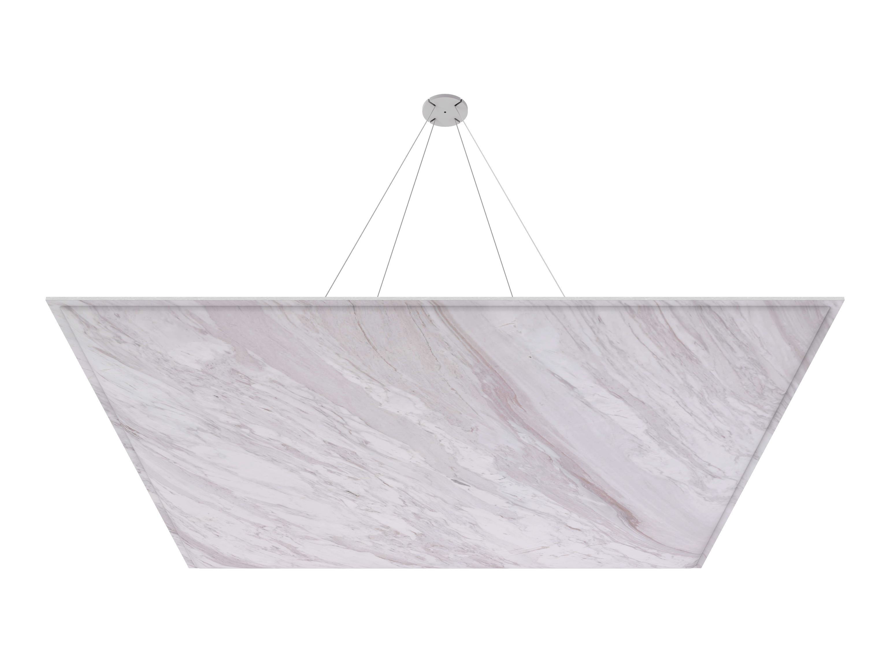 Vicoustic ViCloud VMT 3D Square Patterns Sound Absorbing Acoustic Cloud in Calacatta Cremo