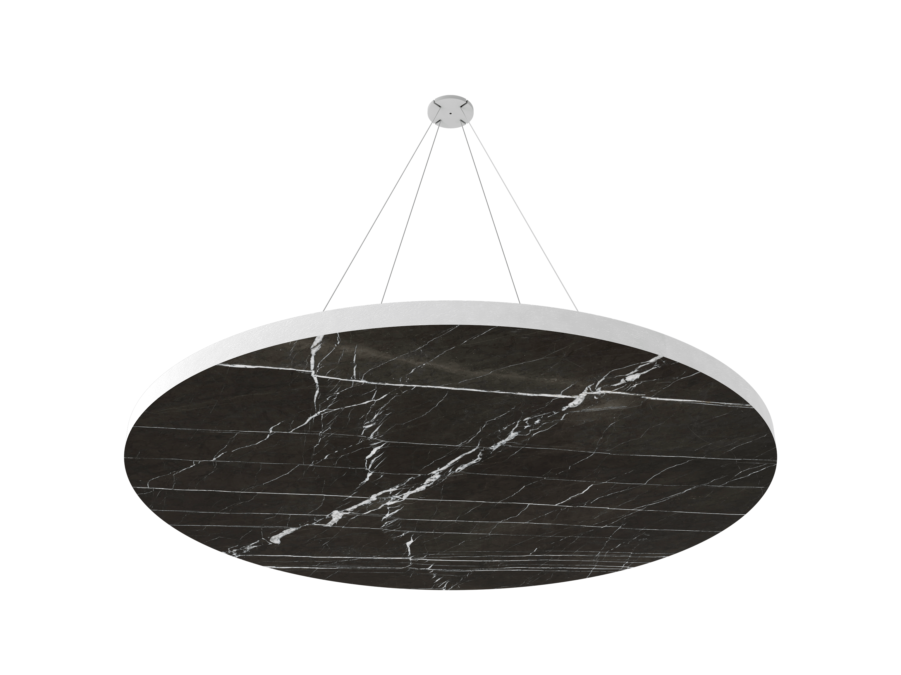 Vicoustic ViCloud VMT Flat Round Patterns Sound Absorbing Acoustic Cloud in Grey Stone