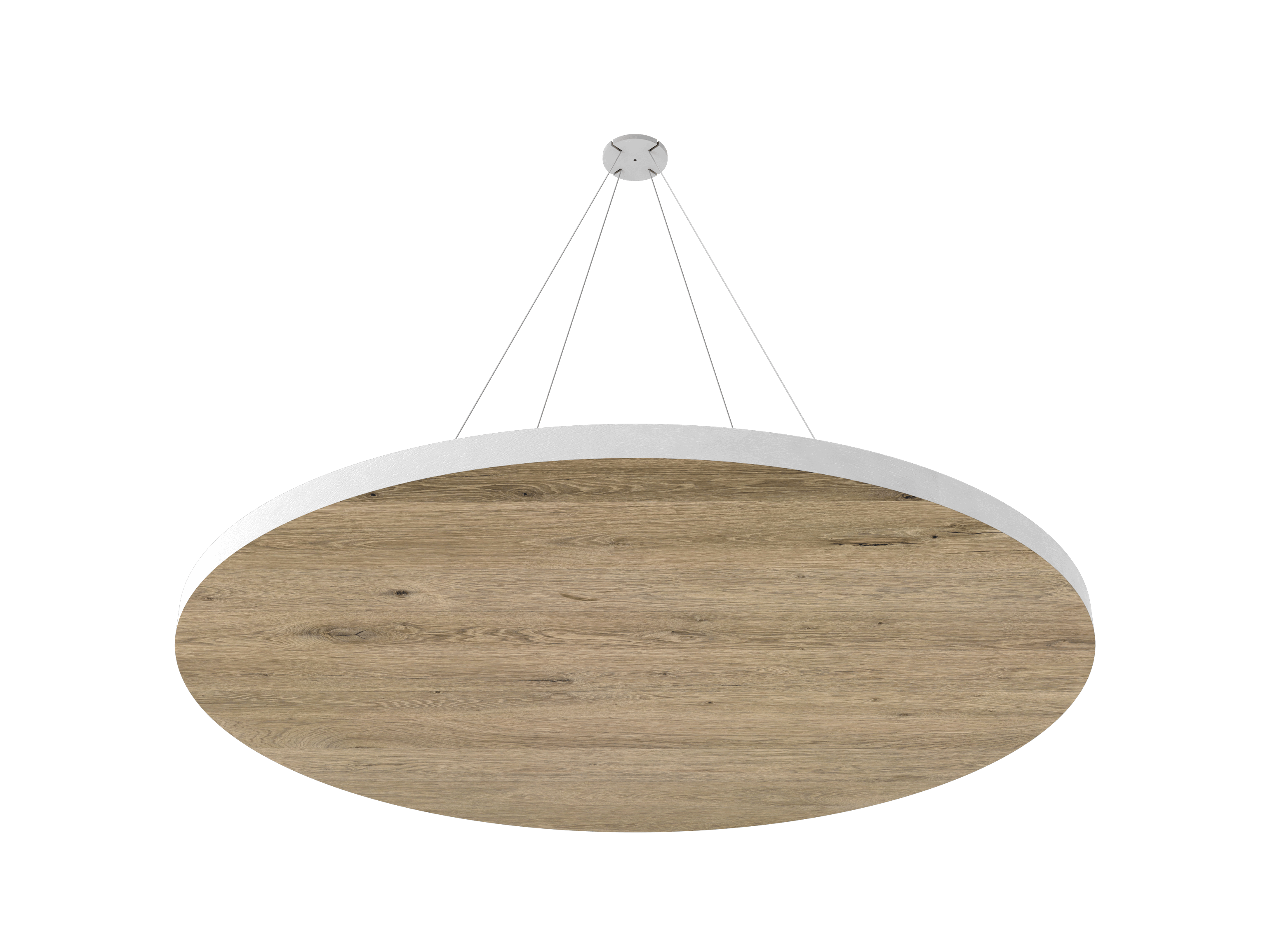 Vicoustic ViCloud VMT Flat Round Patterns Sound Absorbing Acoustic Cloud in Almond Oak