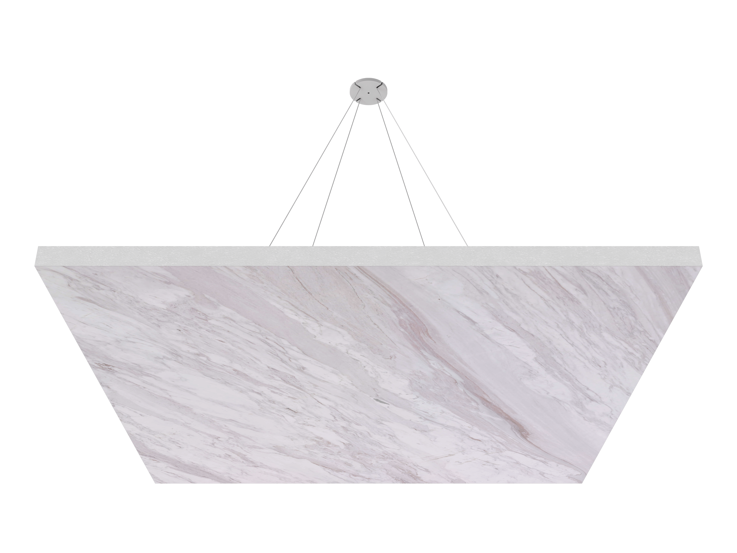 Vicoustic ViCloud VMT Flat Square Patterns Sound Absorbing Acoustic Cloud in Calacatta Cremo