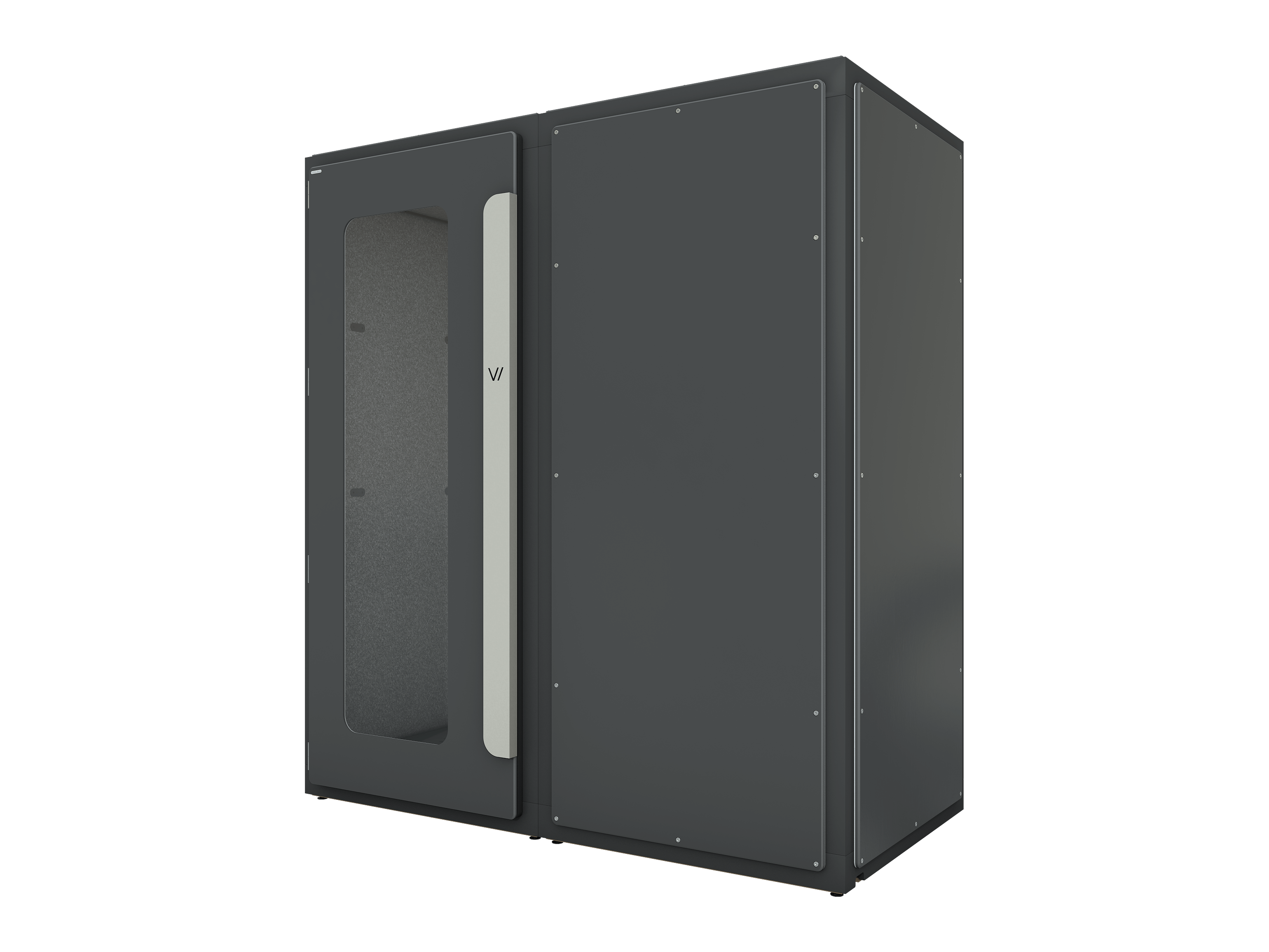 Vicoustic VicBooth Ultra Configuration B 1x2m Soundproofing Booth in Black Matte