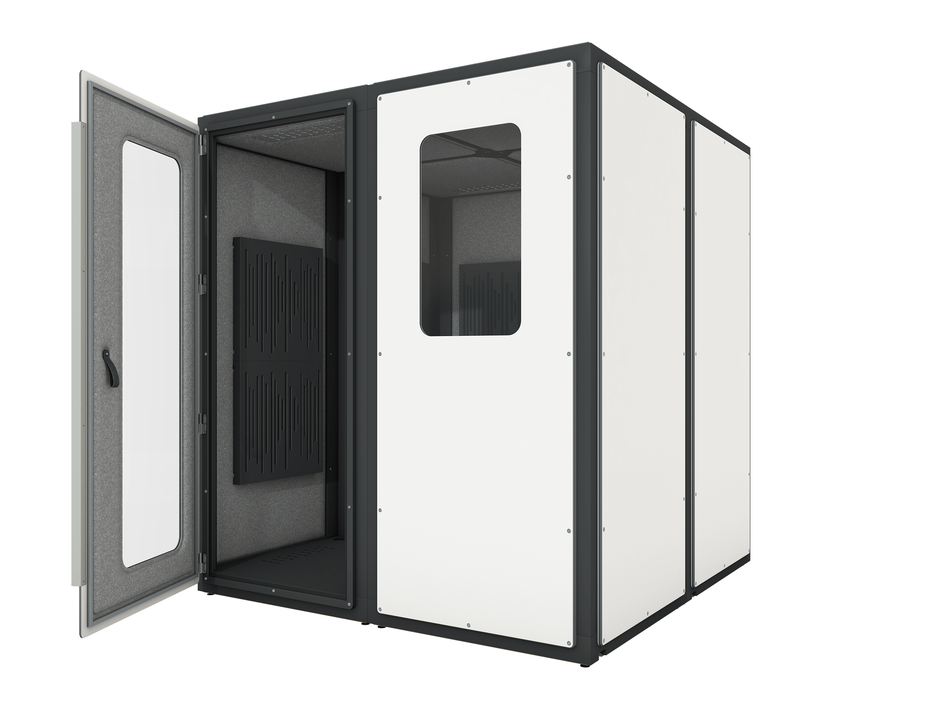 Vicoustic VicBooth Ultra Recording Room 2x2m Soundproofing Booth in White Matte