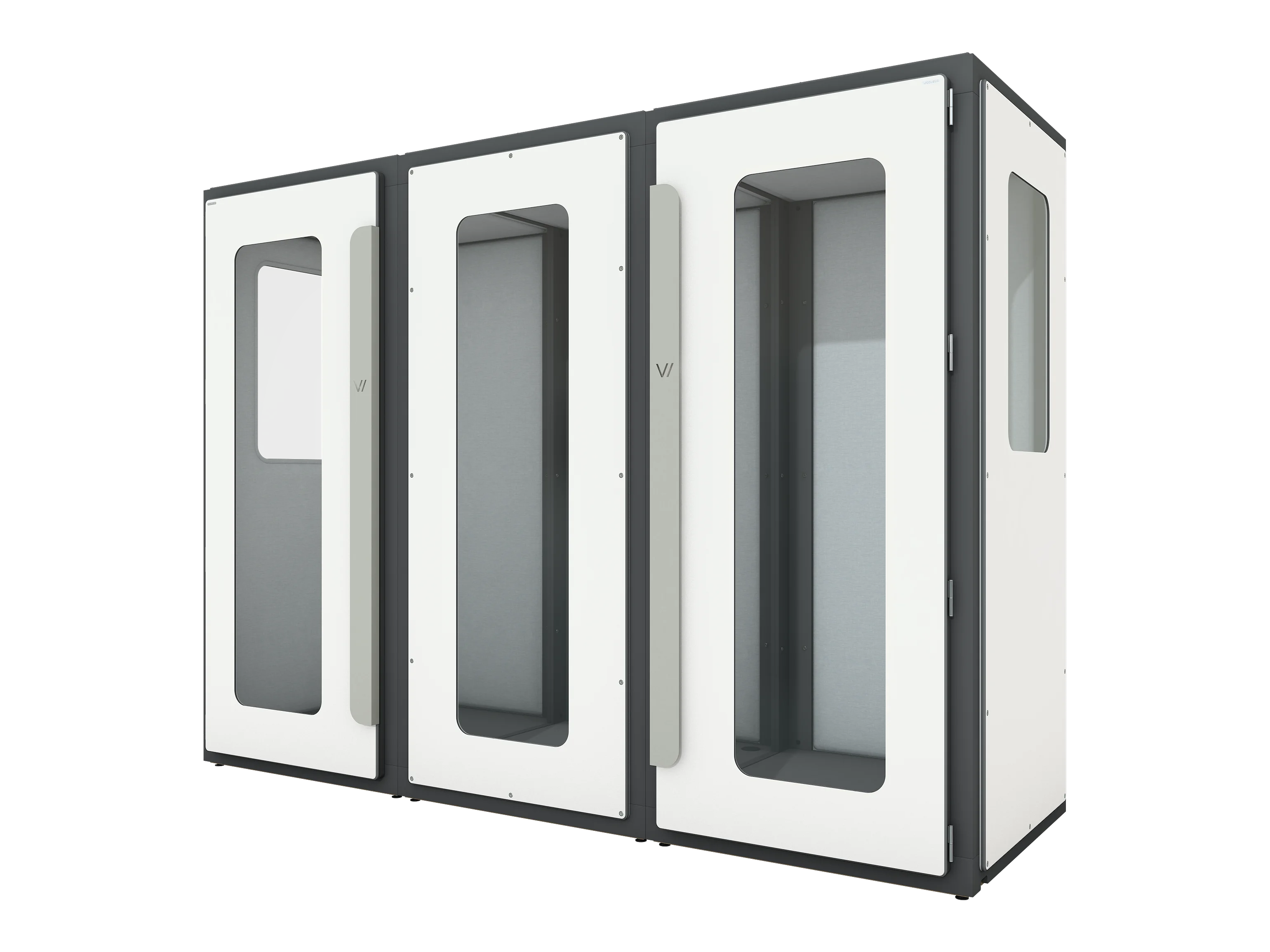 Vicoustic VicBooth Office 1x3m Chat Booth Soundproofing in White Matte