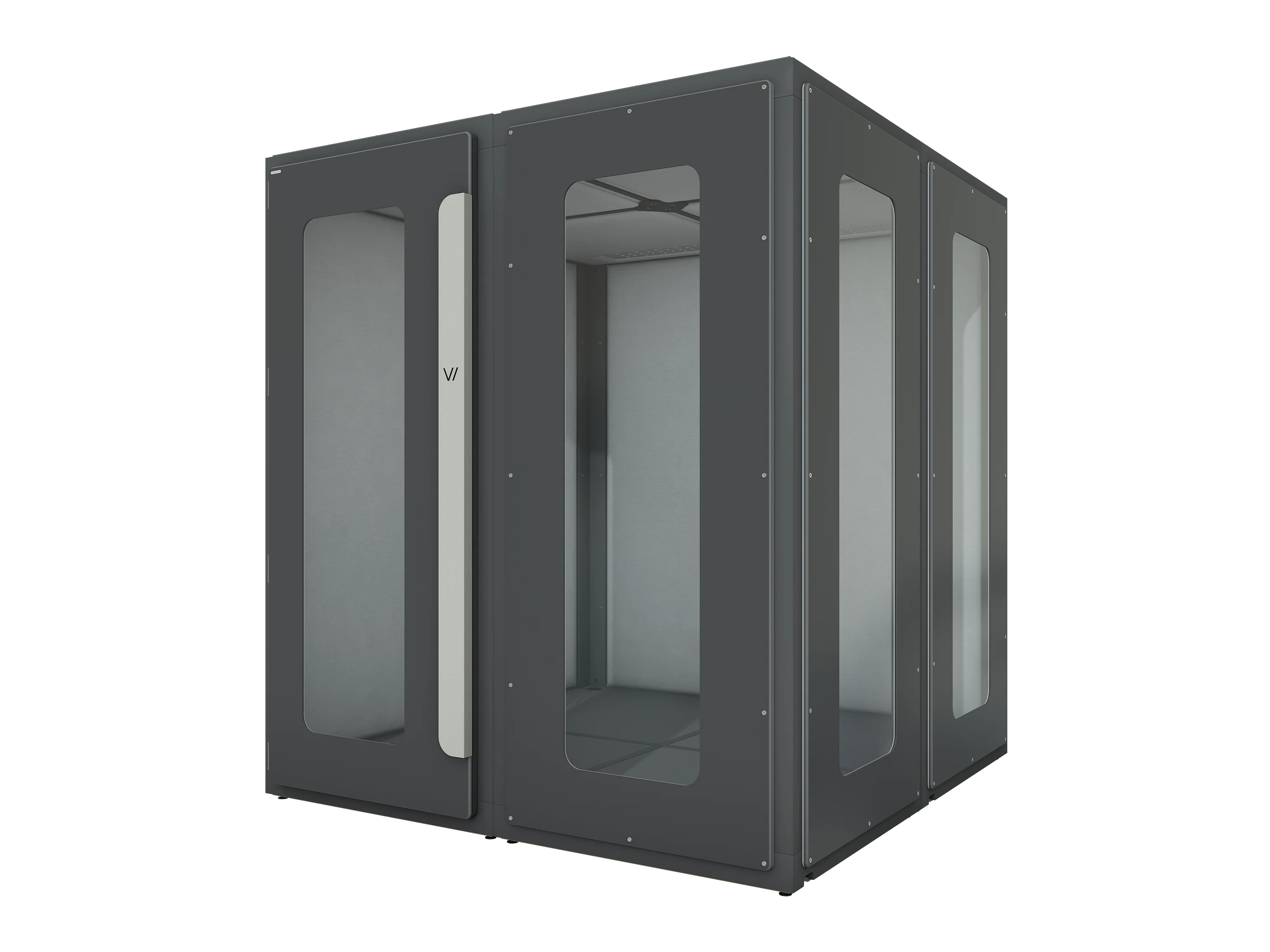 Vicoustic VicBooth Office 2x2m Focus Cube Soundproofing Booth in Black Matte