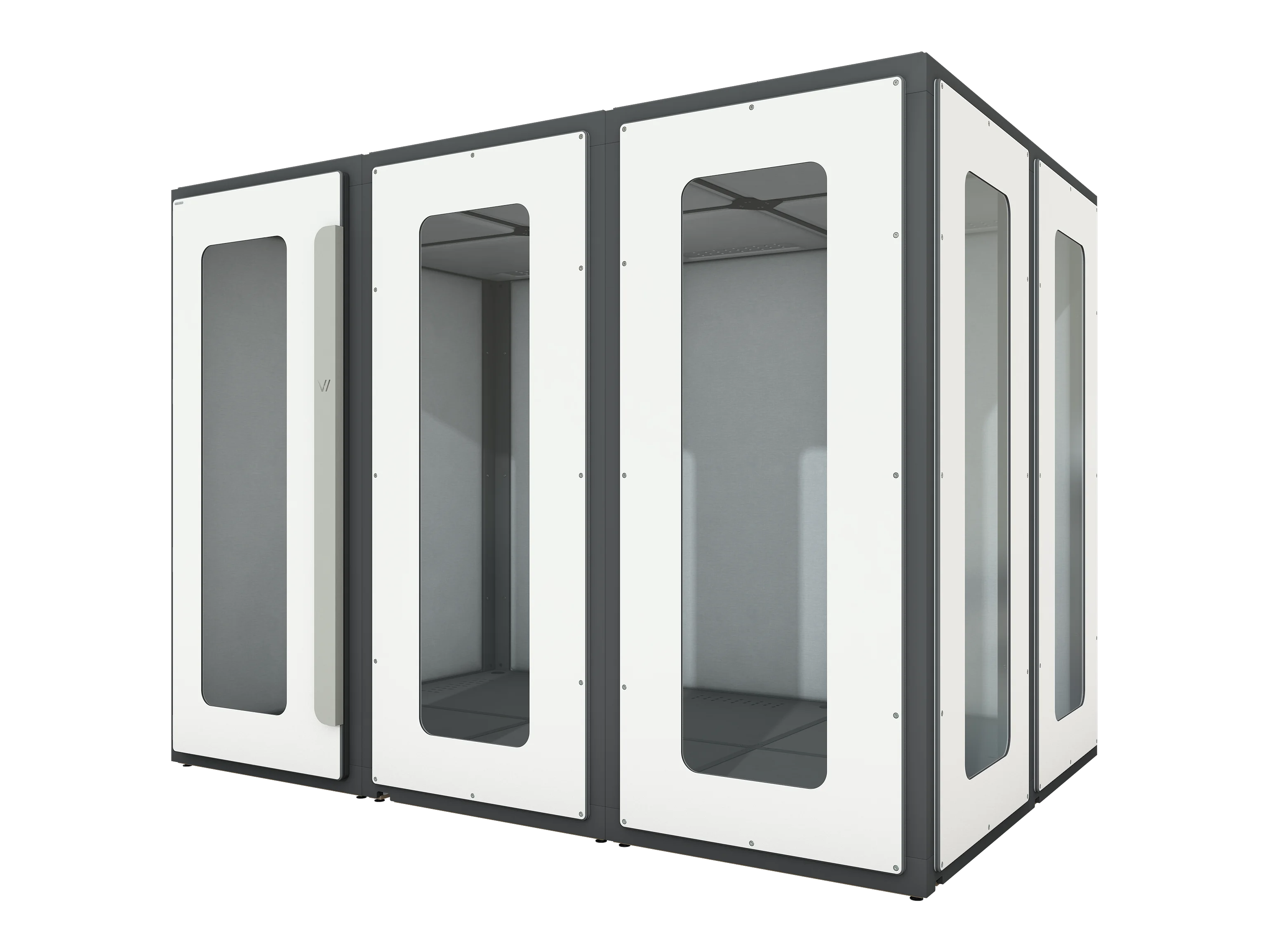 Vicoustic VicBooth Office 2x3m Meeting Booth Soundproofing in White Matte
