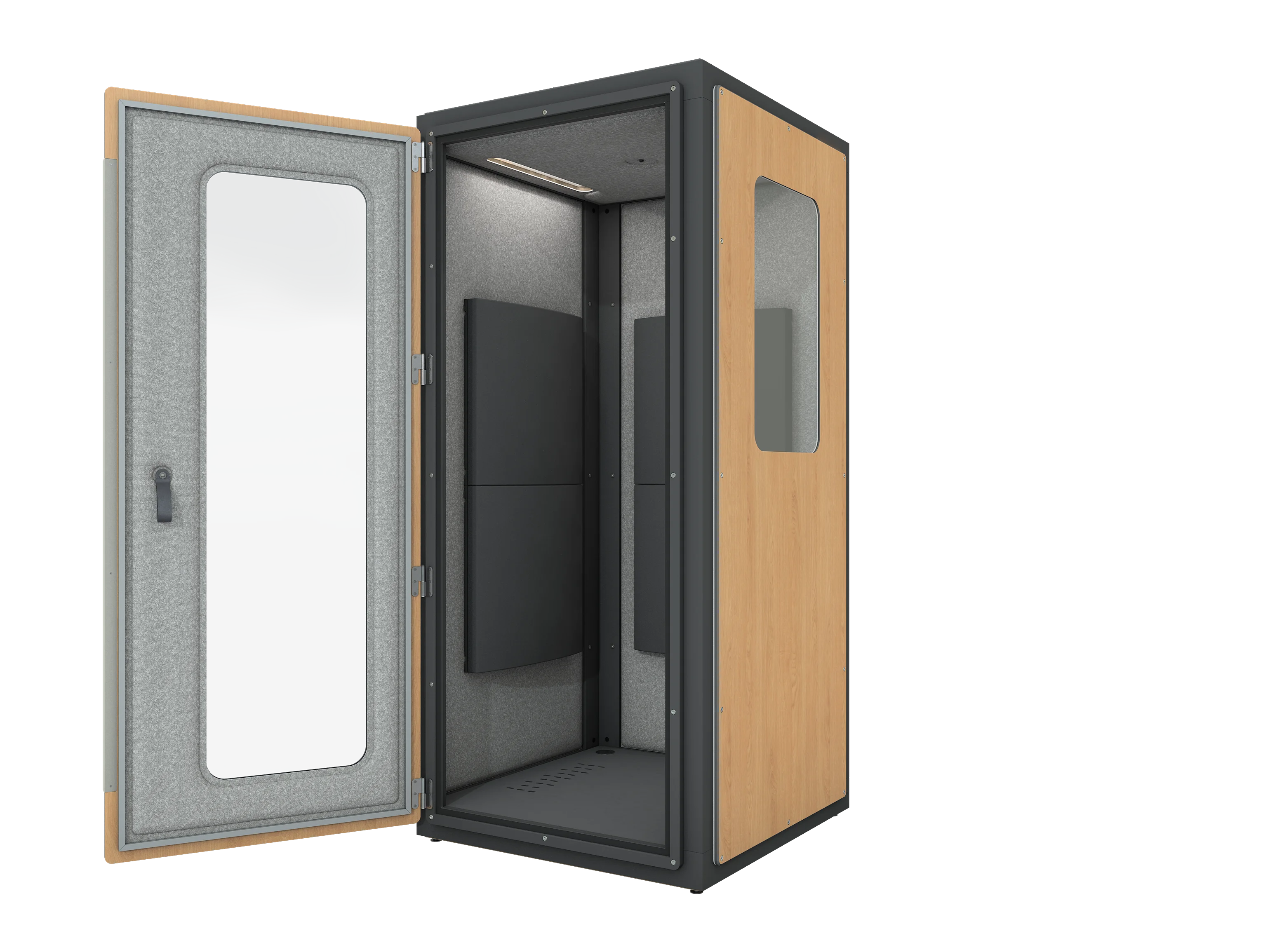 Vicoustic VicBooth Ultra Vocal Booth Soundproofing Booth in Natural Oak