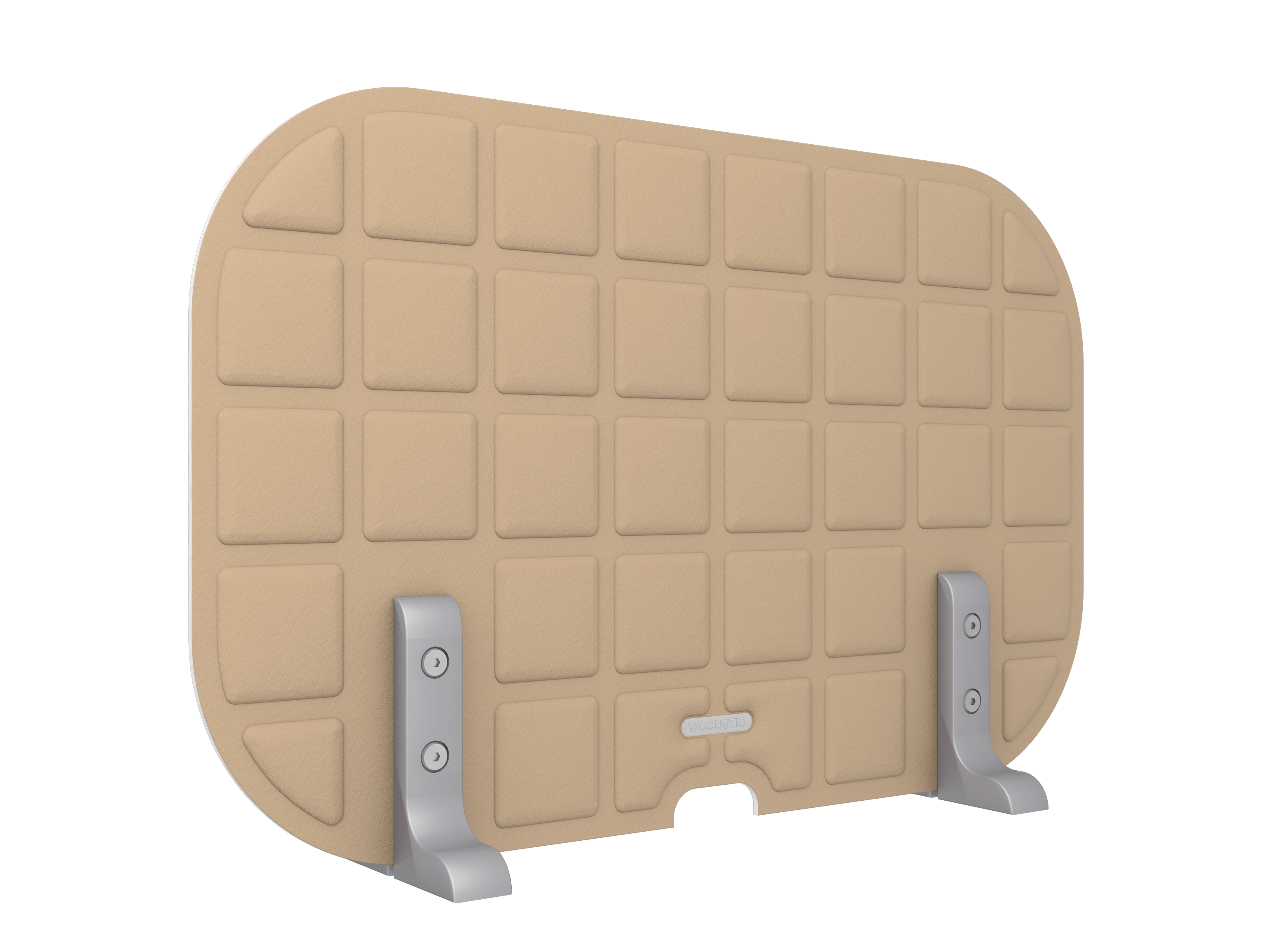 Vicoustic VicOffice Desk Lat Sound Absorbing Acoustic Divider in Beige