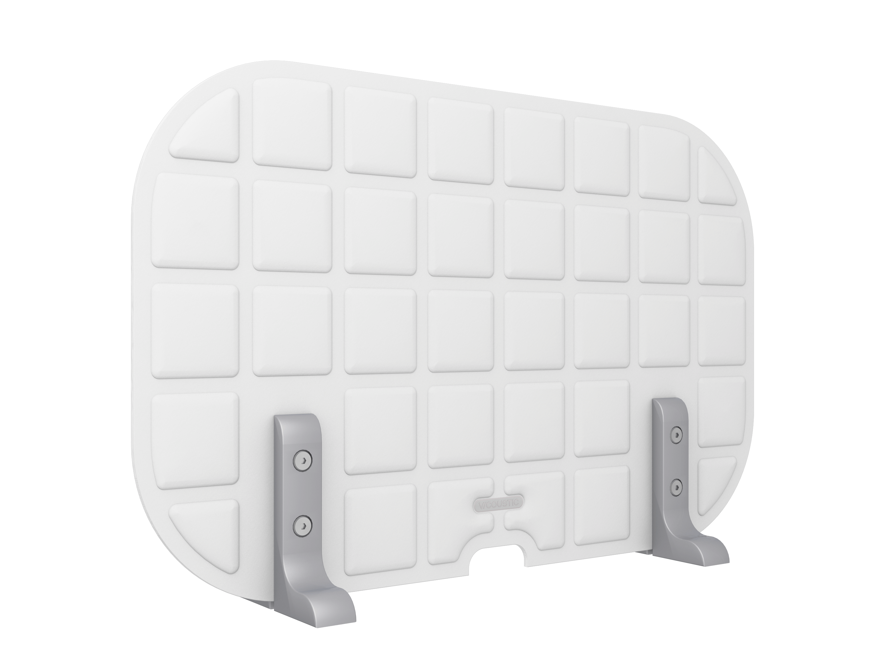 Vicoustic VicOffice Desk Lat Sound Absorbing Acoustic Divider in Natural White