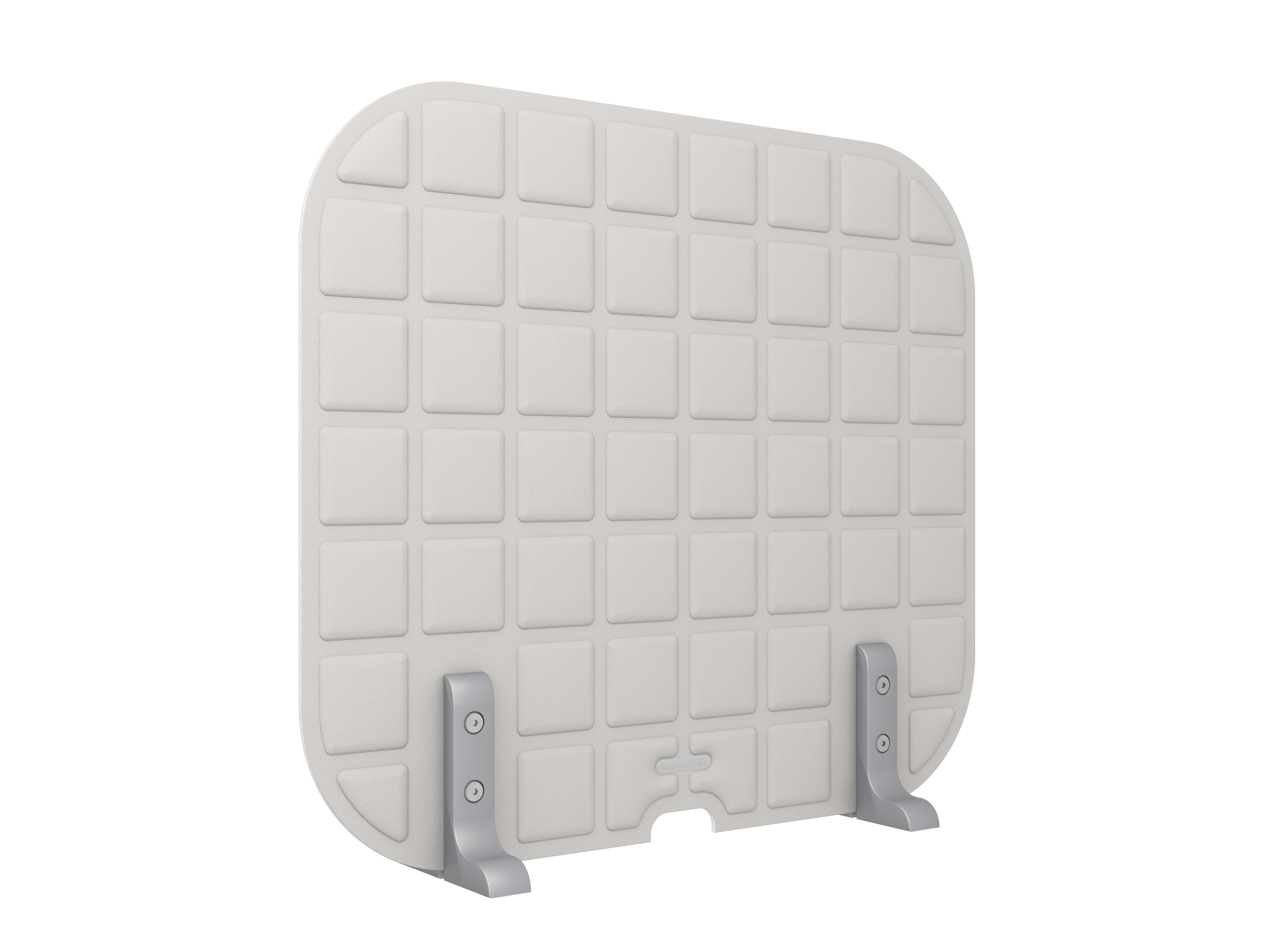 Vicoustic VicOffice Desk Lat Sound Absorbing Acoustic Divider in Light Grey