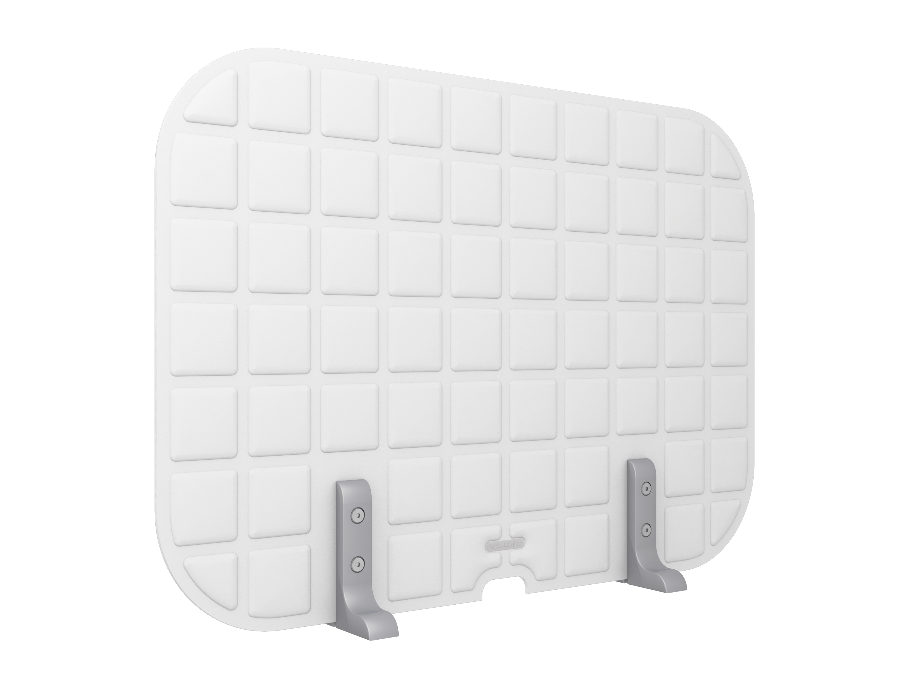 Vicoustic VicOffice Desk Lat Sound Absorbing Acoustic Divider in Natural White