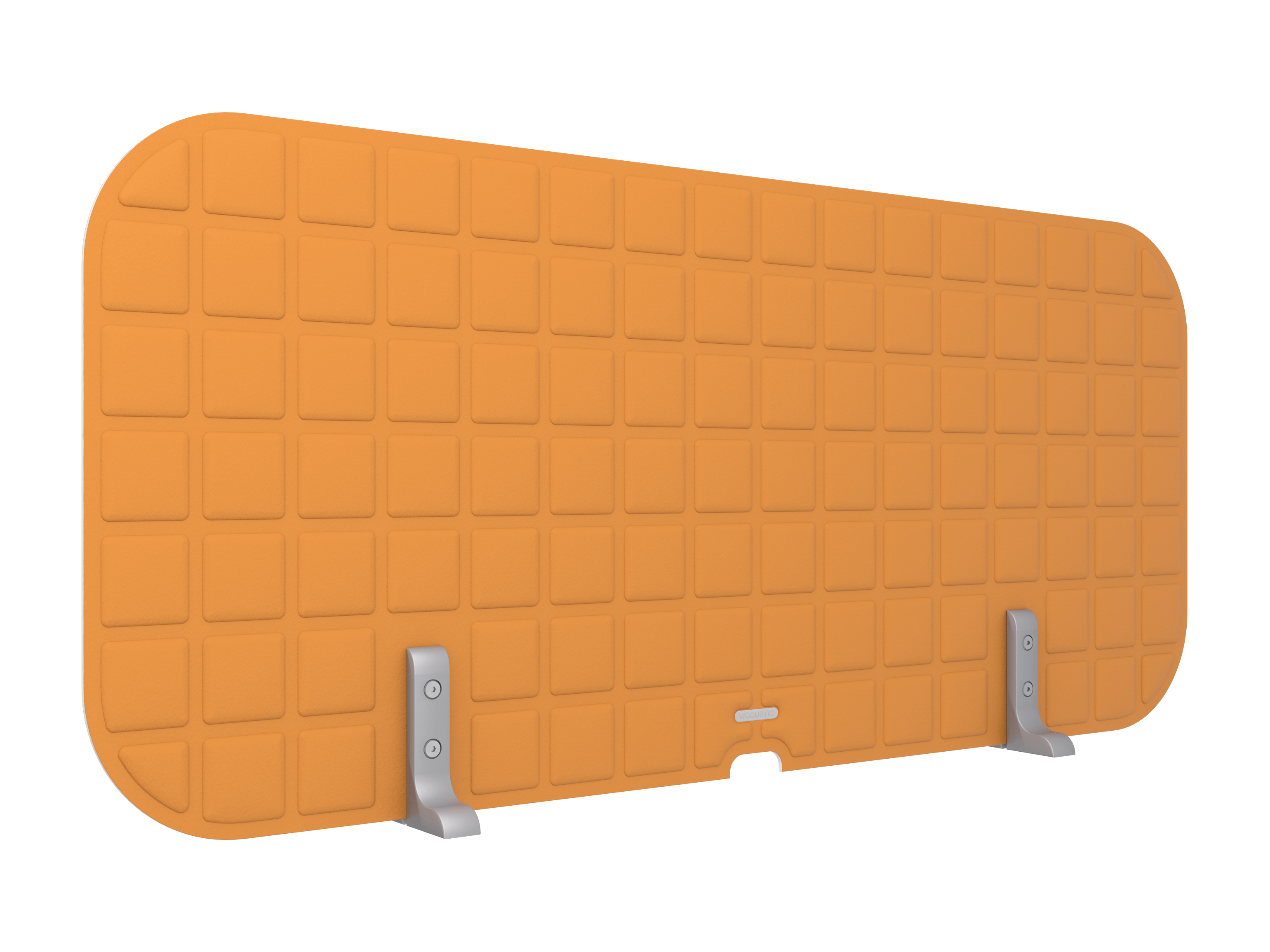 Vicoustic VicOffice Desk Top Sound Absorbing Acoustic Divider in Pumpkin Orange