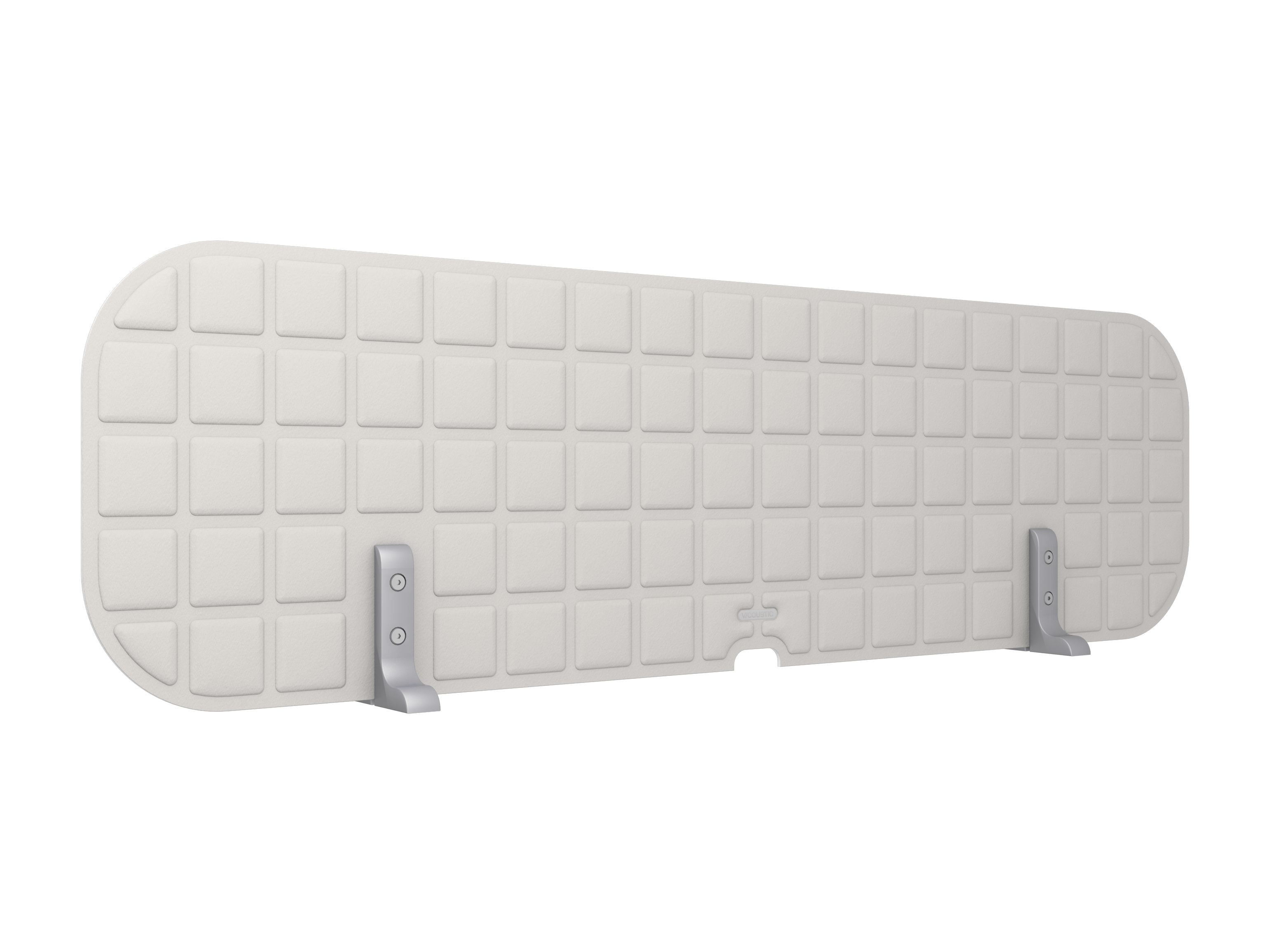 Vicoustic VicOffice Desk Top Sound Absorbing Acoustic Divider in Light Grey