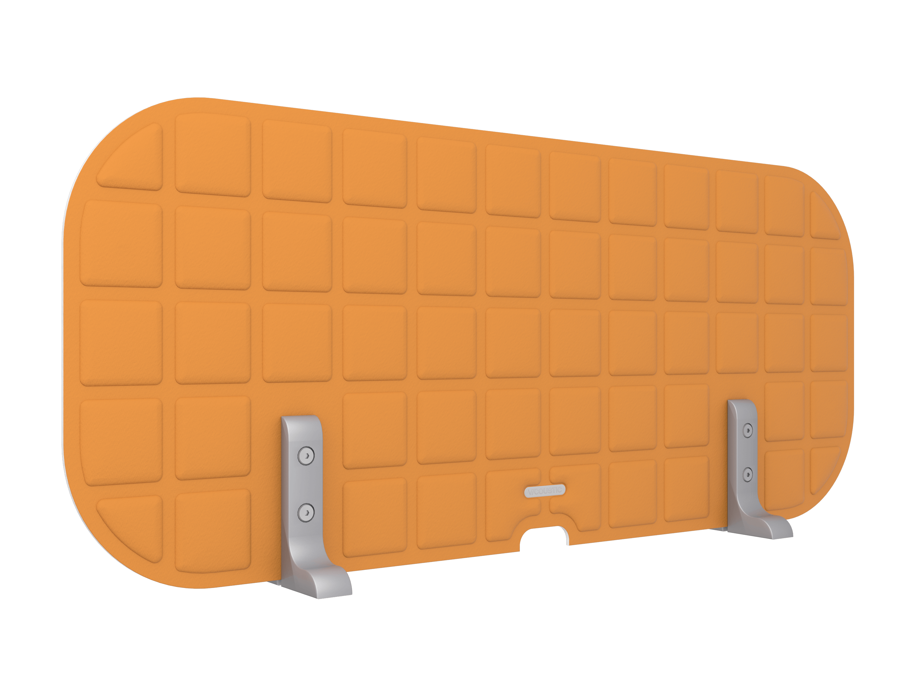 Vicoustic VicOffice Desk Top Sound Absorbing Acoustic Divider in Pumpkin Orange