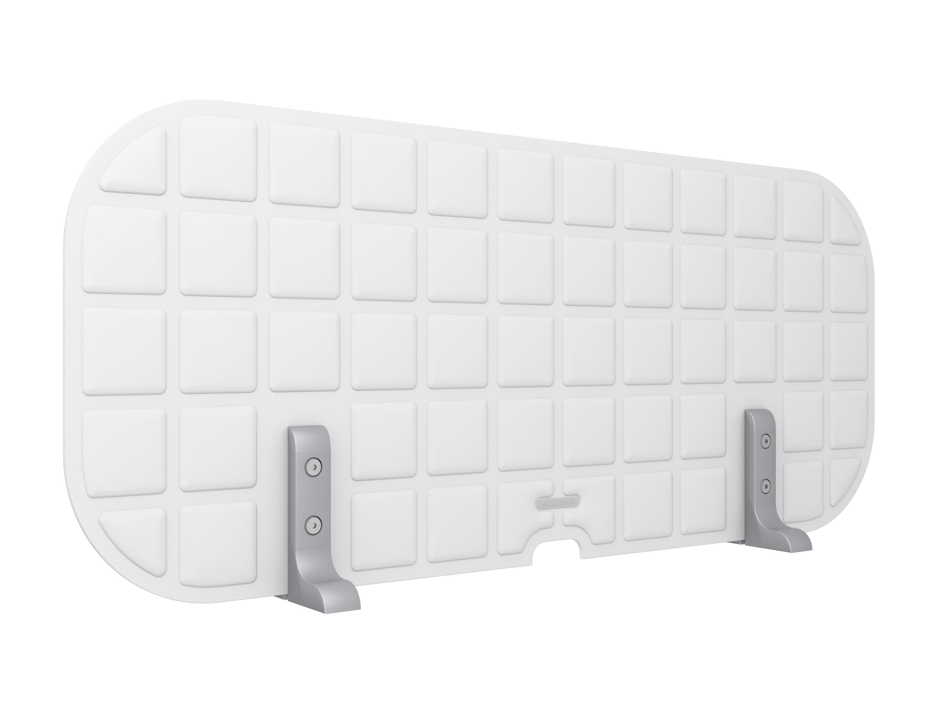 Vicoustic VicOffice Desk Top Sound Absorbing Acoustic Divider in Natural White