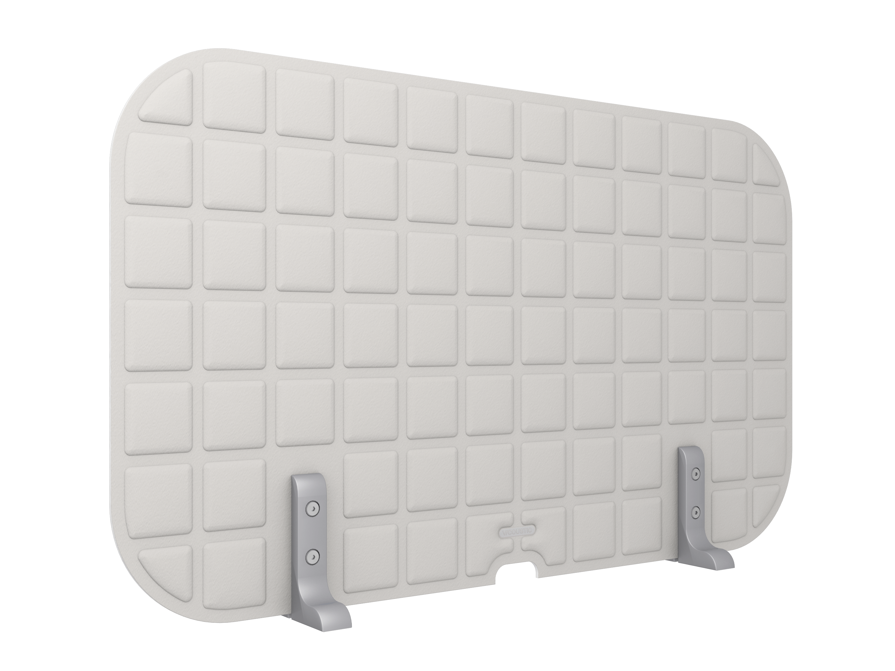 Vicoustic VicOffice Desk Top Sound Absorbing Acoustic Divider in Light Grey