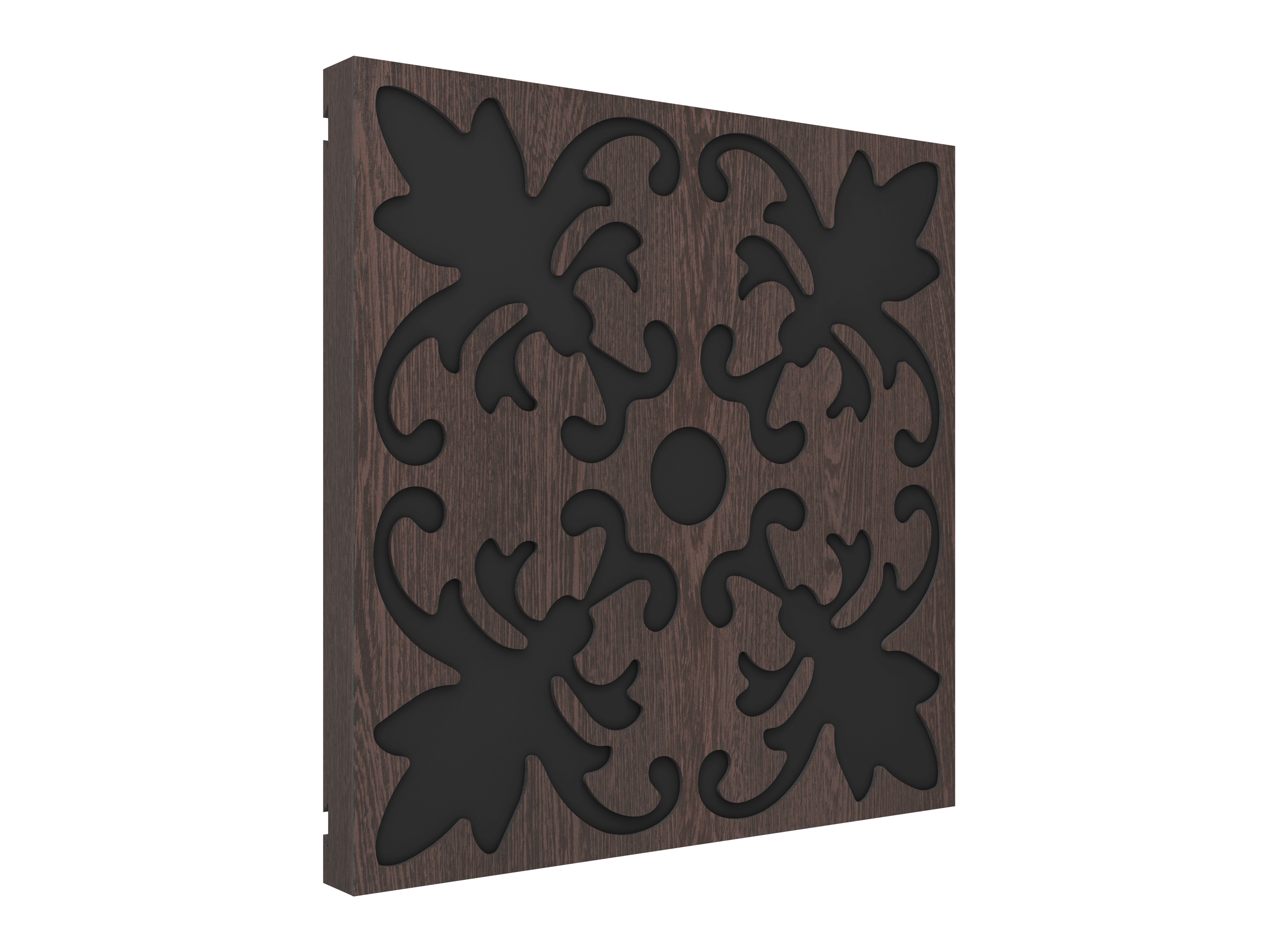 Vicoustic VicPattern Ultra Lilly Sound Absorbing Acoustic Panel in Dark Wenge