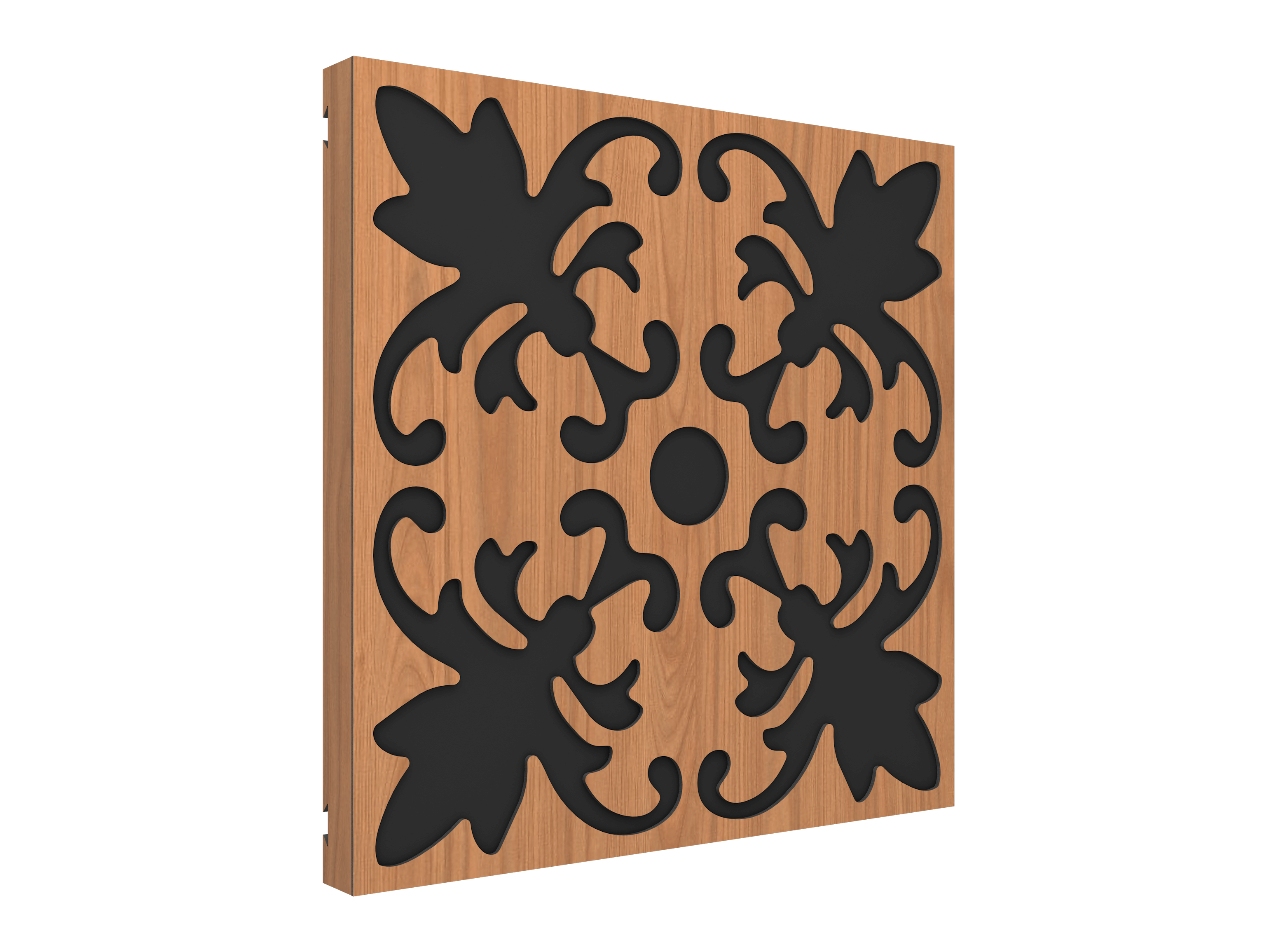 Vicoustic VicPattern Ultra Lilly Sound Absorbing Acoustic Panel in Locarno Cherry