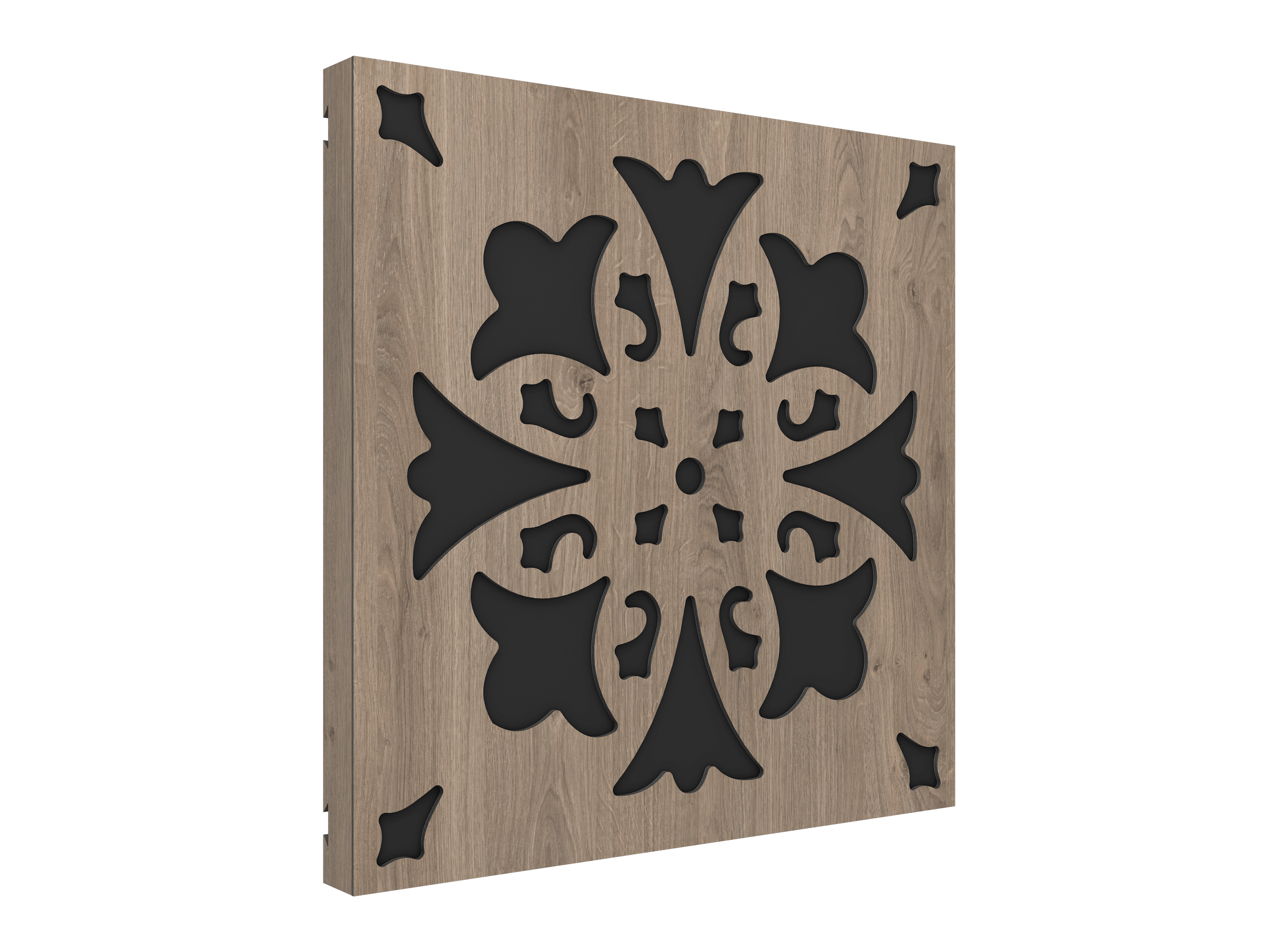 Vicoustic VicPattern Ultra Lis Sound Absorbing Acoustic Panel in Brown Oak