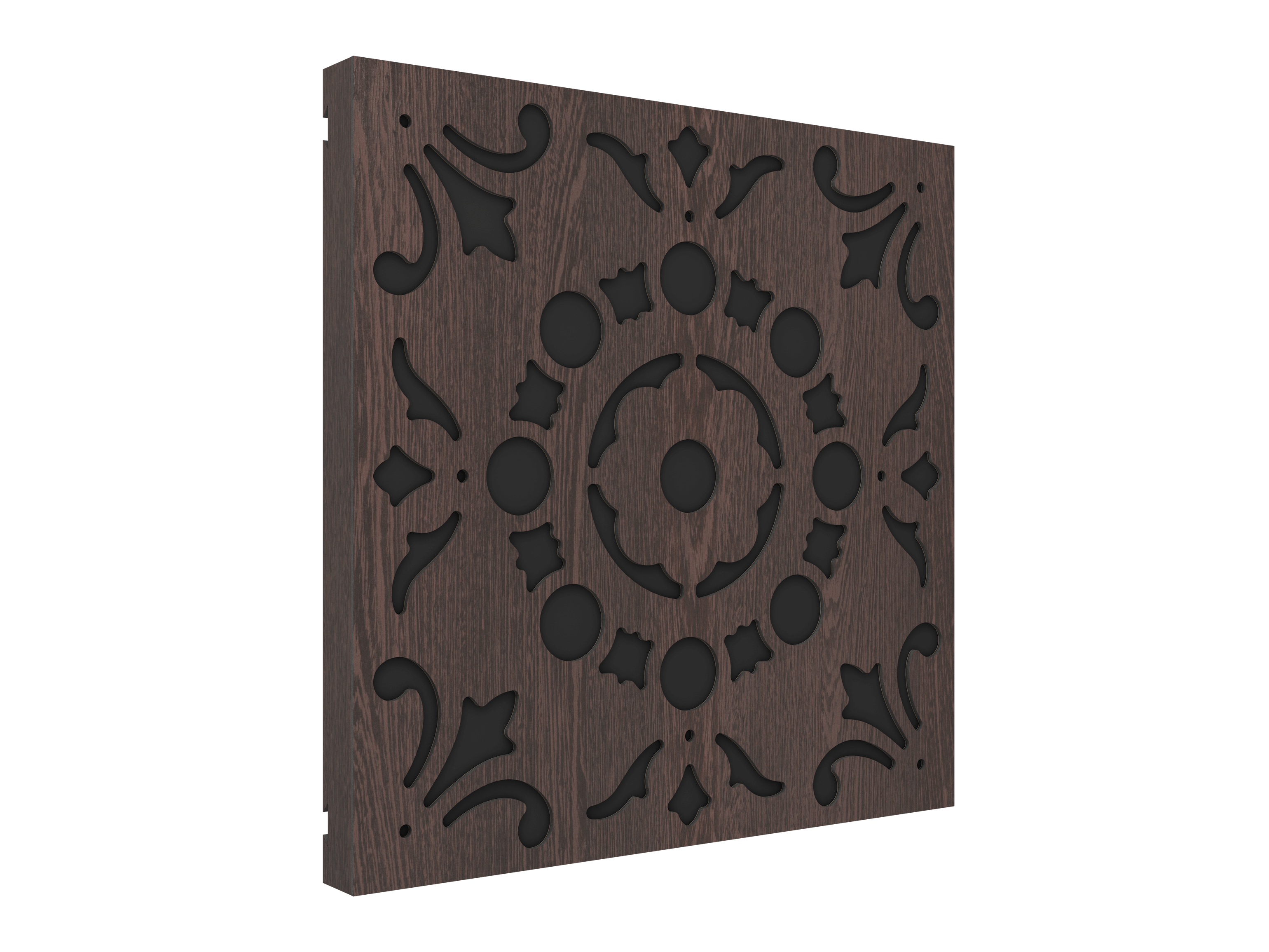 Vicoustic VicPattern Ultra Lotus Sound Absorbing Acoustic Panel in Dark Wenge