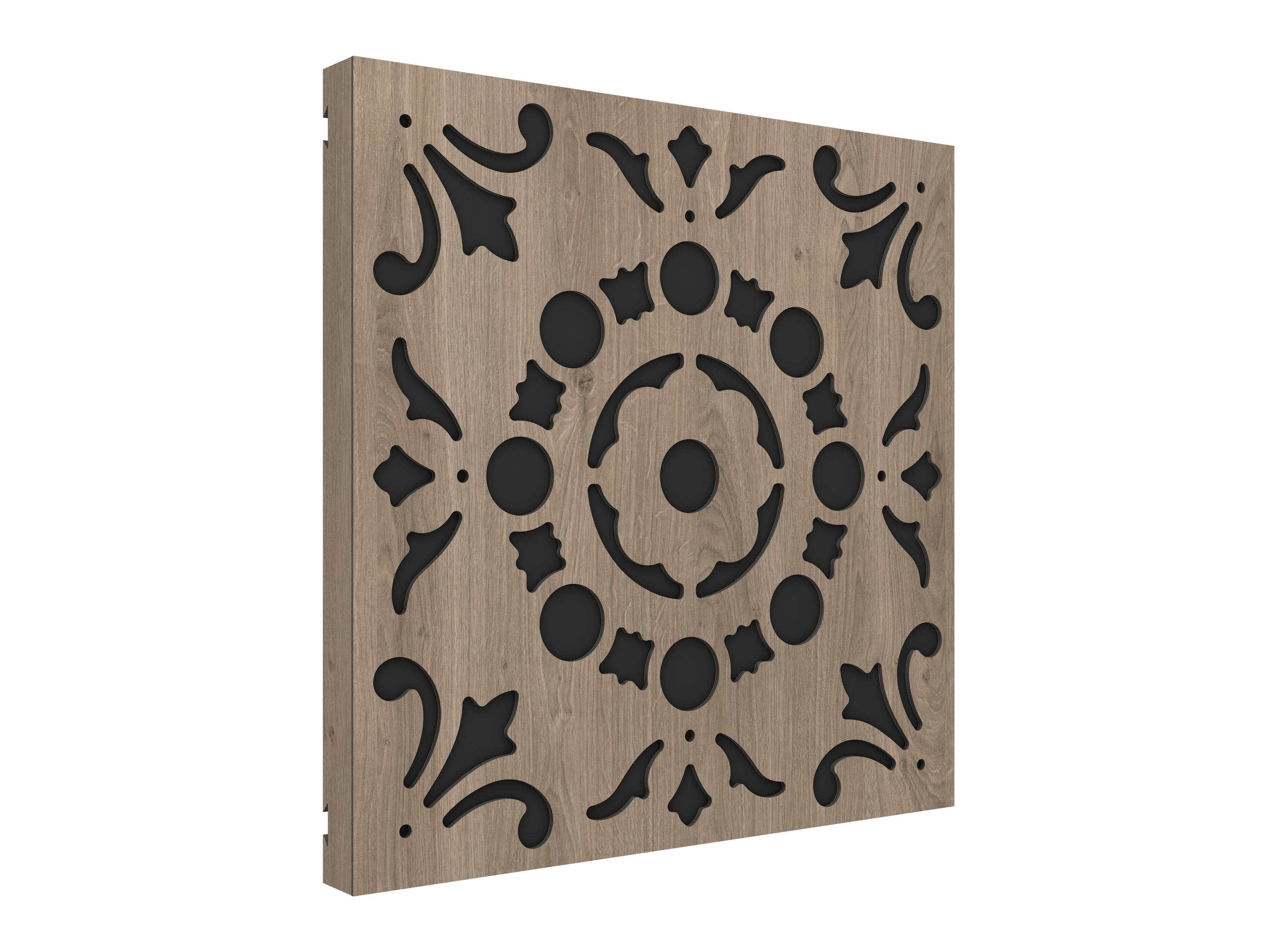 Vicoustic VicPattern Ultra Lotus Sound Absorbing Acoustic Panel in Brown Oak