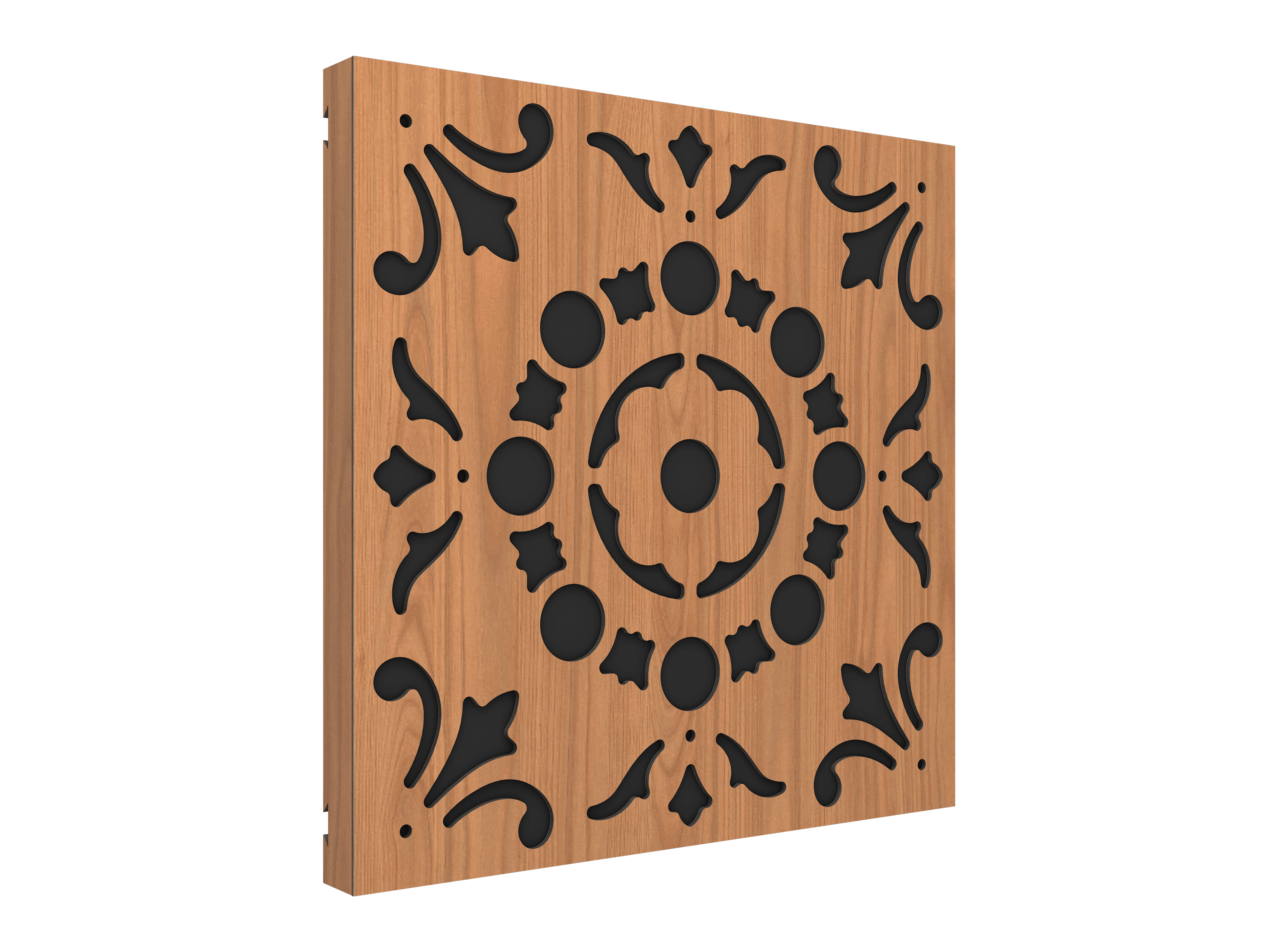 Vicoustic VicPattern Ultra Lotus Sound Absorbing Acoustic Panel in Locarno Cherry