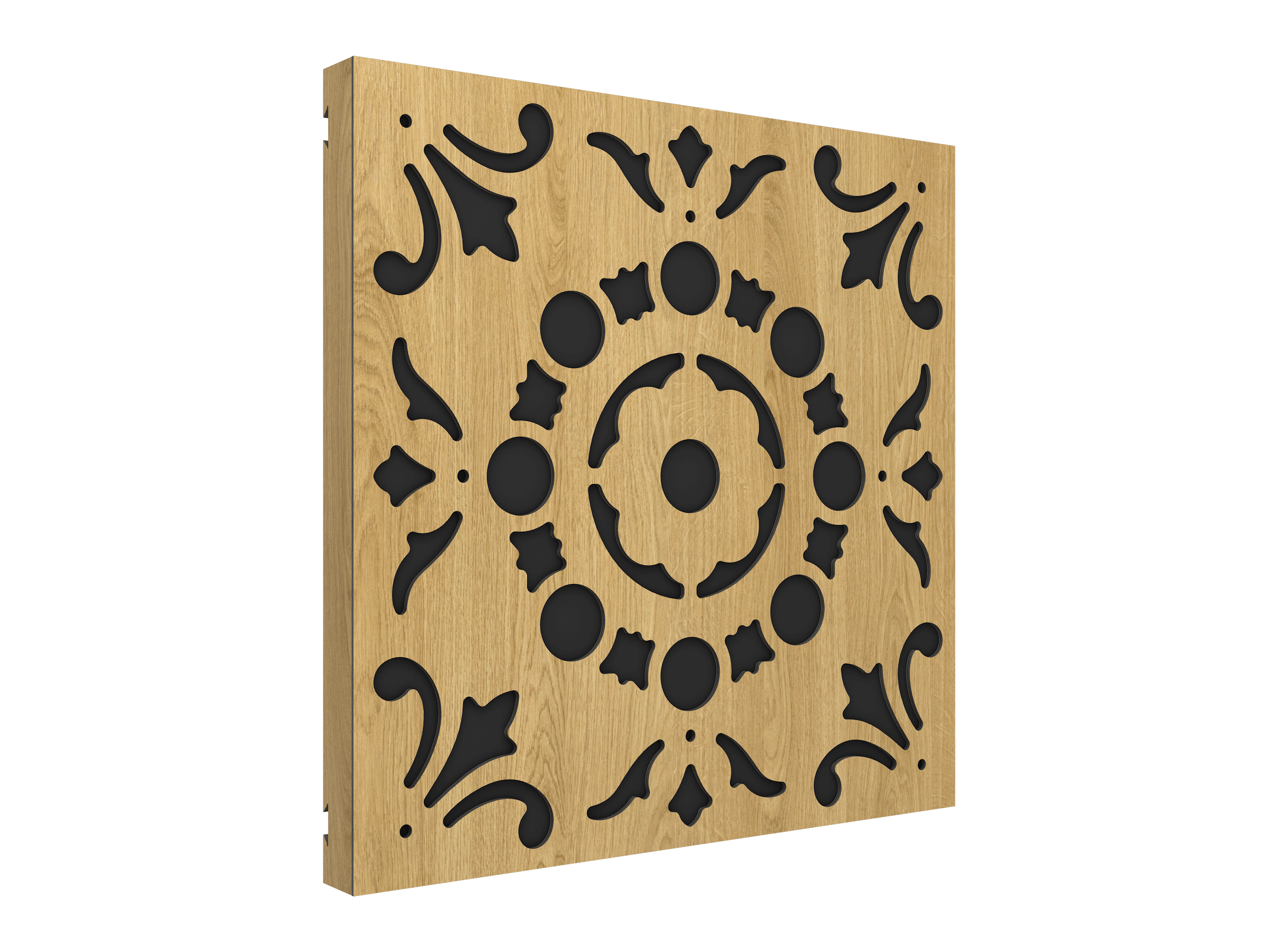 Vicoustic VicPattern Ultra Lotus Sound Absorbing Acoustic Panel in Natural Oak