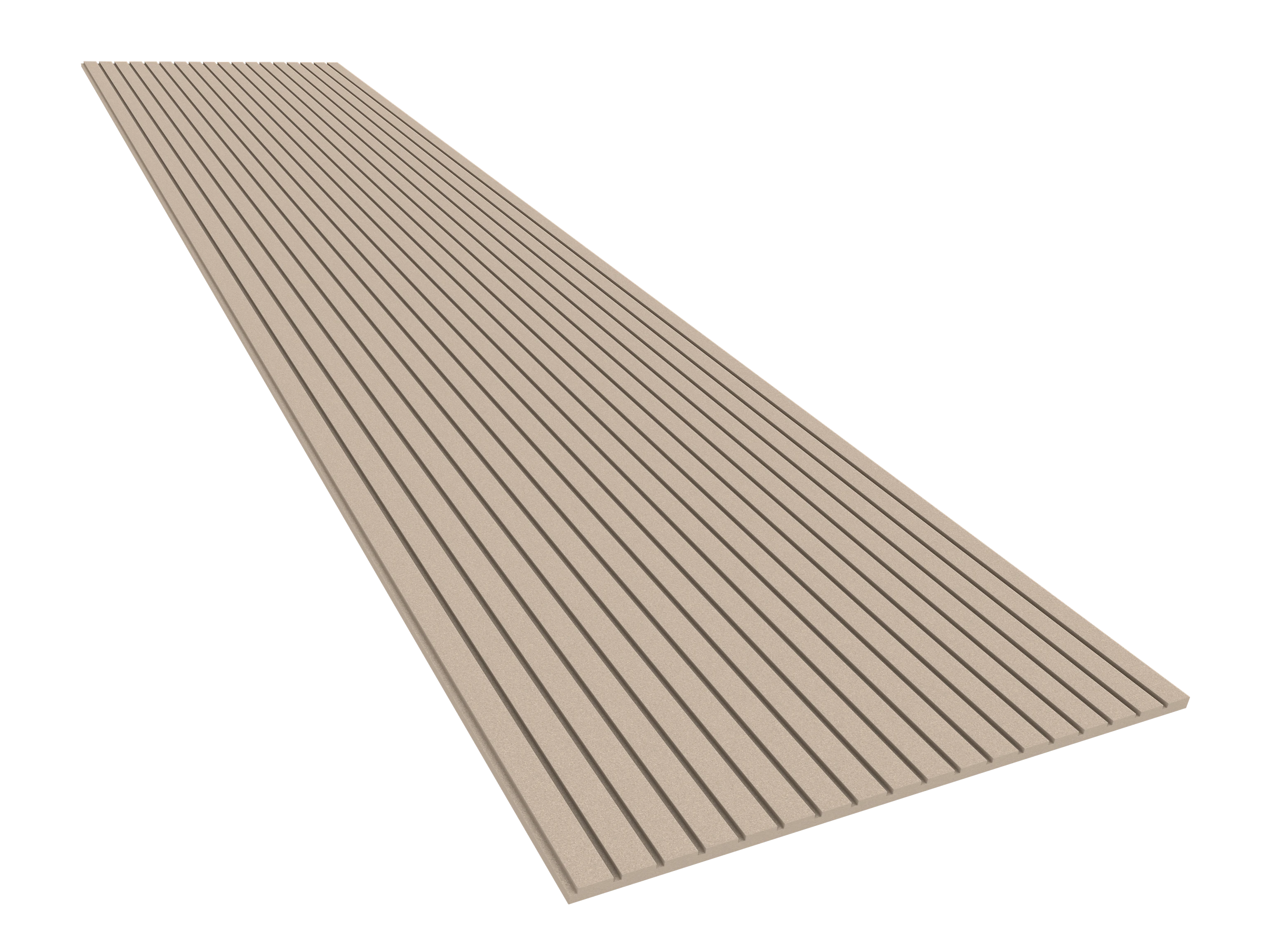 Vicoustic VicStrip Lite 270cm Slat Panel in HD PET Acoustic Panel in Pearl
