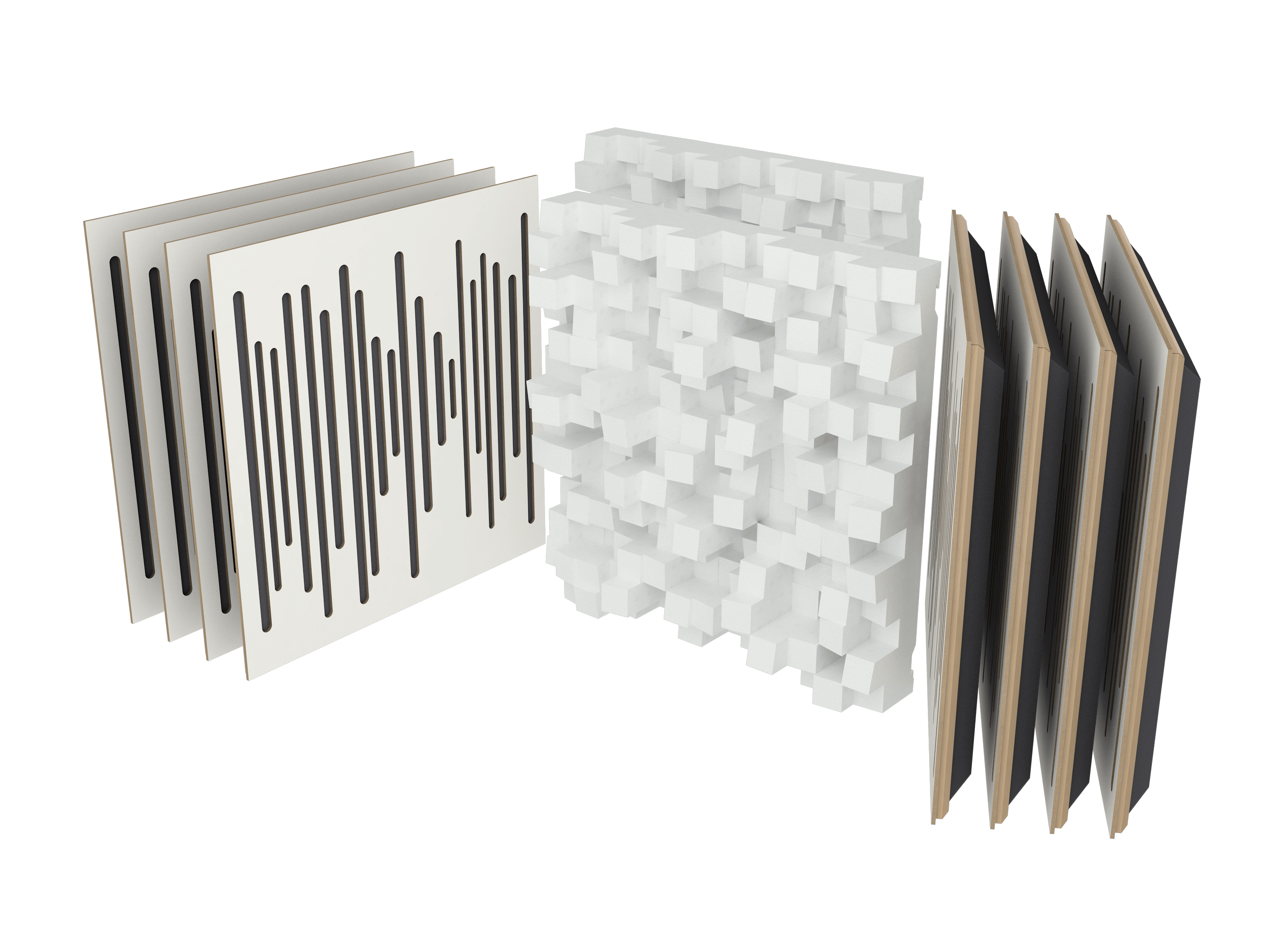 Vicoustic VicStudio Box Sound Absorption and Diffusion Acoustic Kit in White Matte