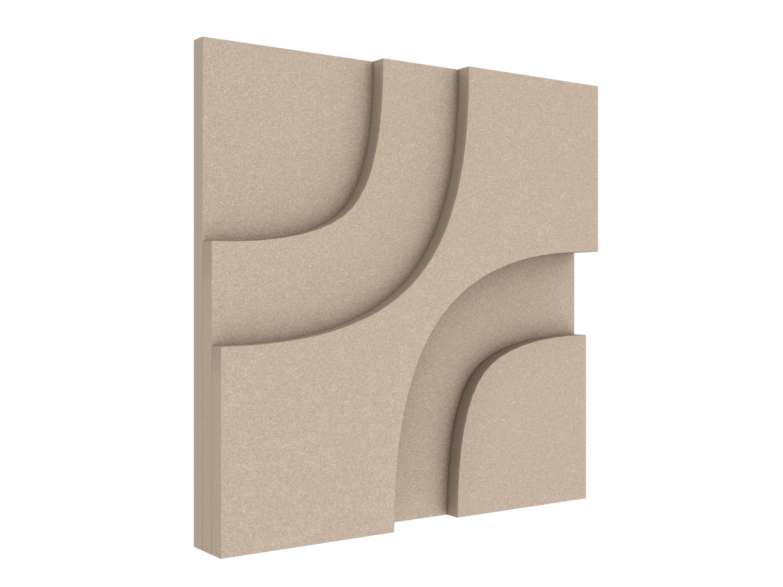 Vicoustic VicTiles 3D MidMod Sound Absorbing Acoustic Panel in Old Gold