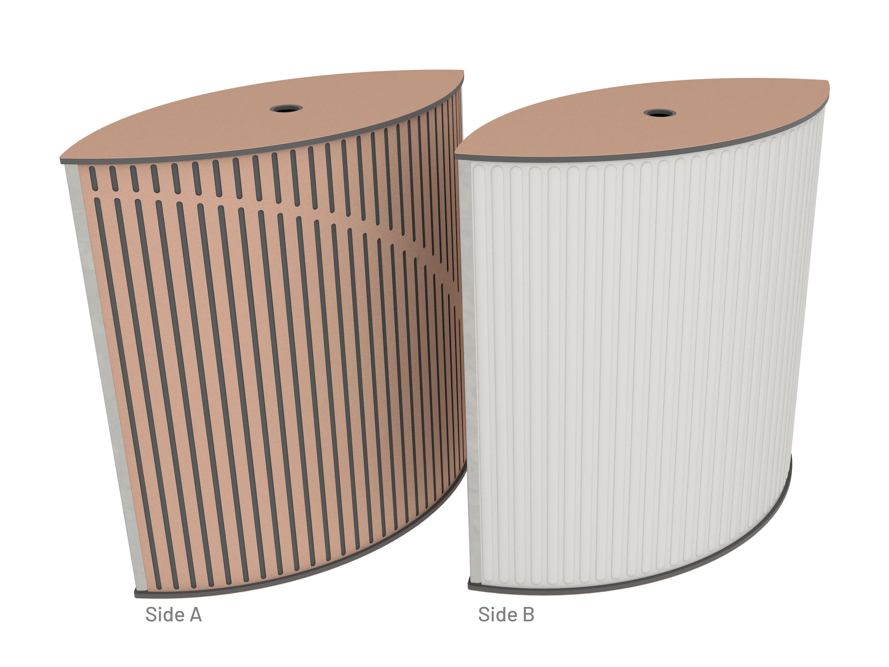 Vicoustic VicTotem Ultra VMT Extra Module Free Standing Hybrid Acoustic Panel in Light Grey