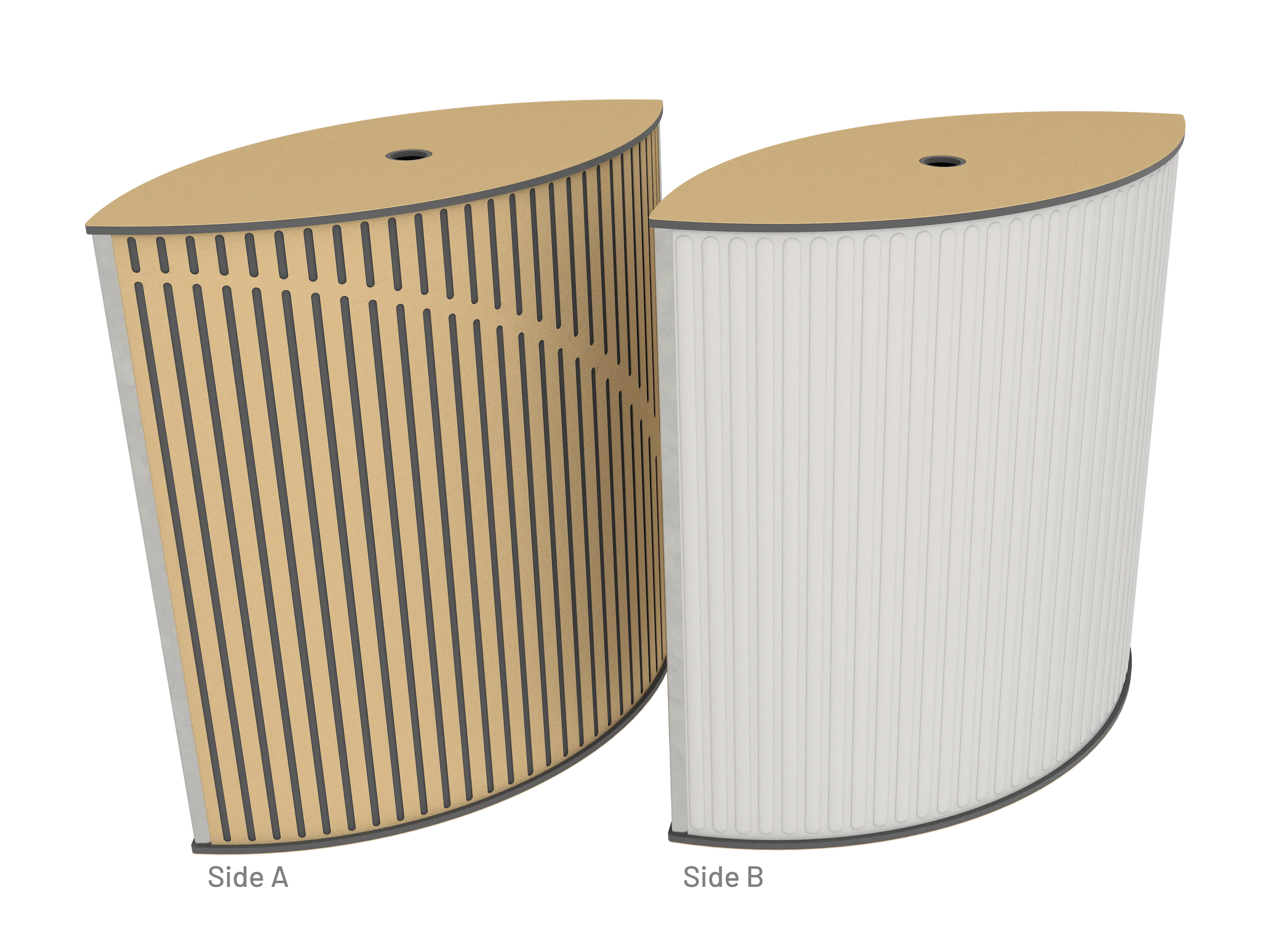 Vicoustic VicTotem Ultra VMT Extra Module Free Standing Hybrid Acoustic Panel in Light Grey