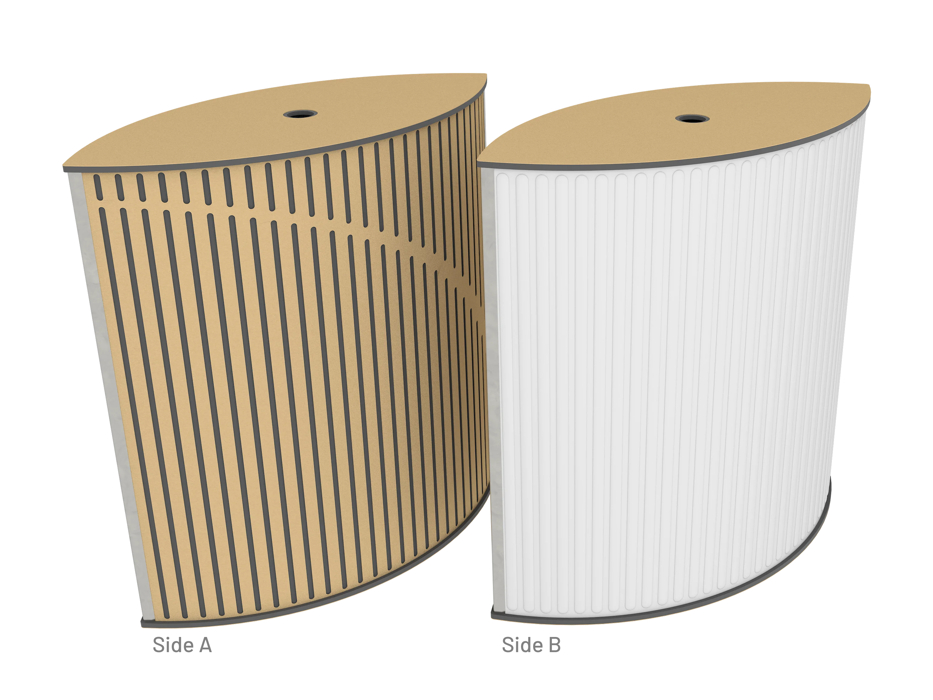 Vicoustic VicTotem Ultra VMT Extra Module Free Standing Hybrid Acoustic Panel in Natural White