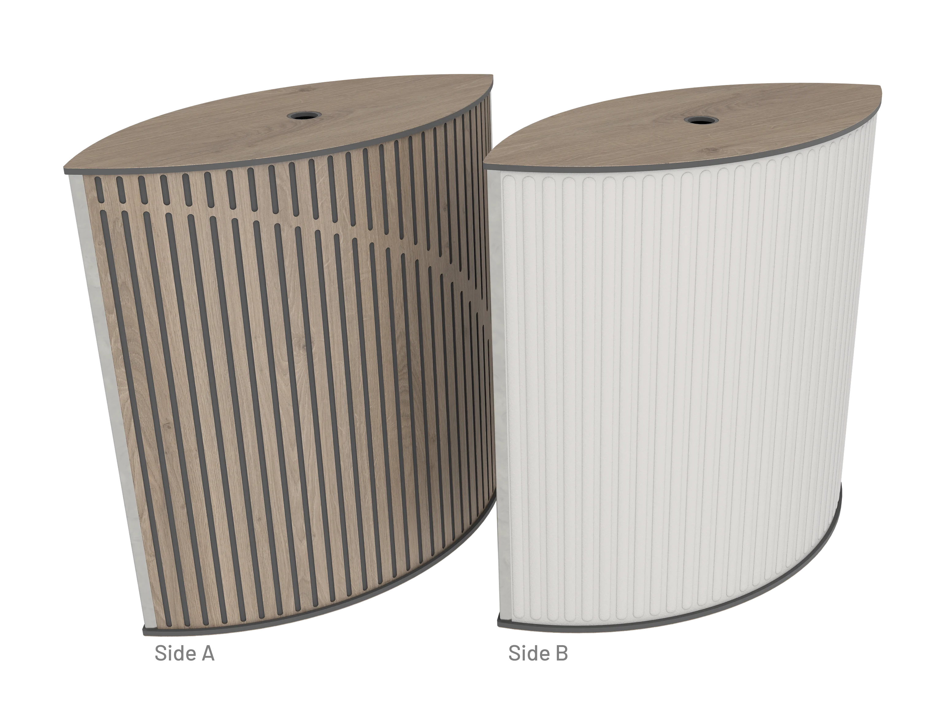 Vicoustic VicTotem Ultra VMT Extra Module Free Standing Hybrid Acoustic Panel in Light Grey