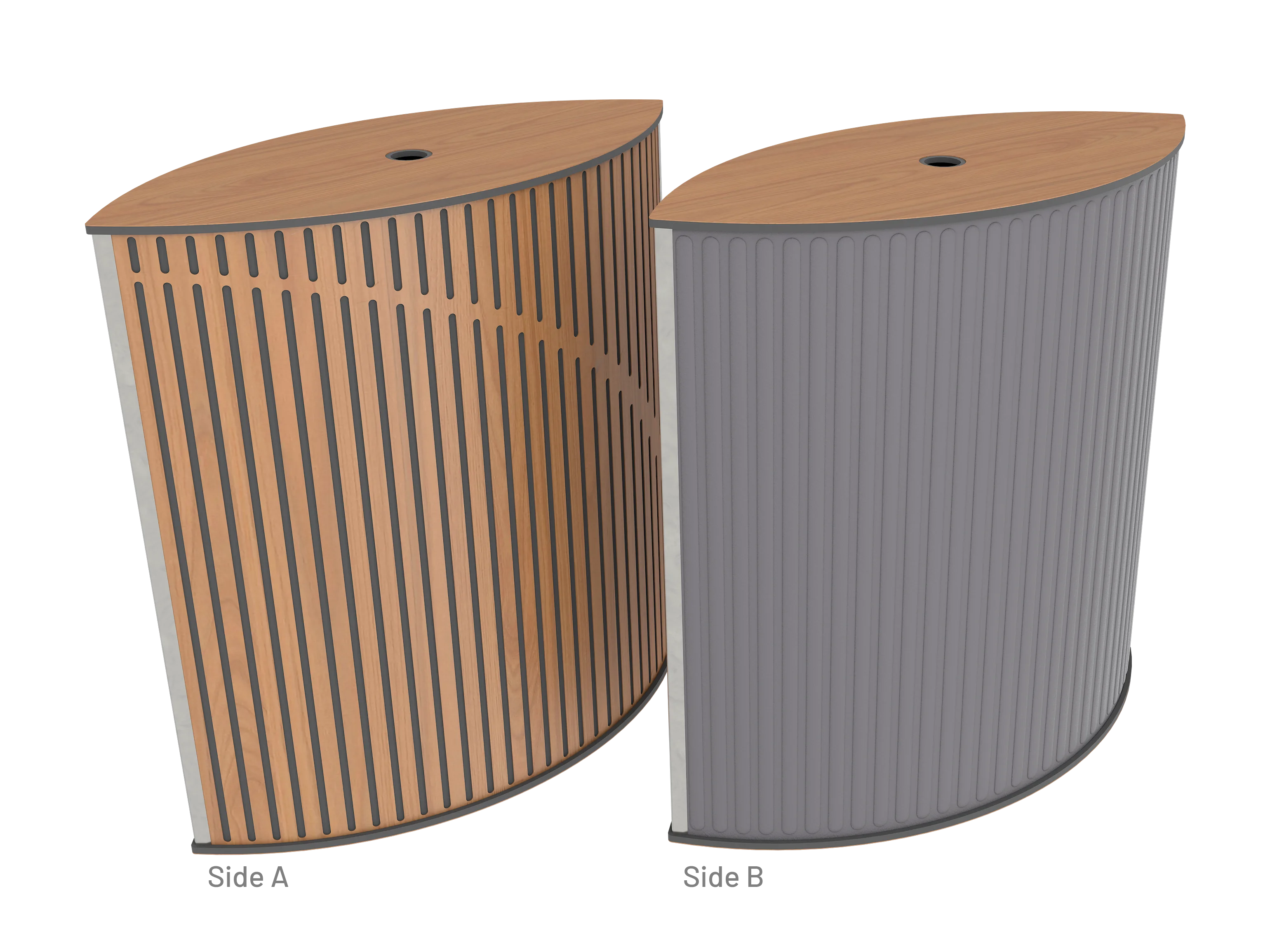 Vicoustic VicTotem Ultra VMT Extra Module Free Standing Hybrid Acoustic Panel in Grey