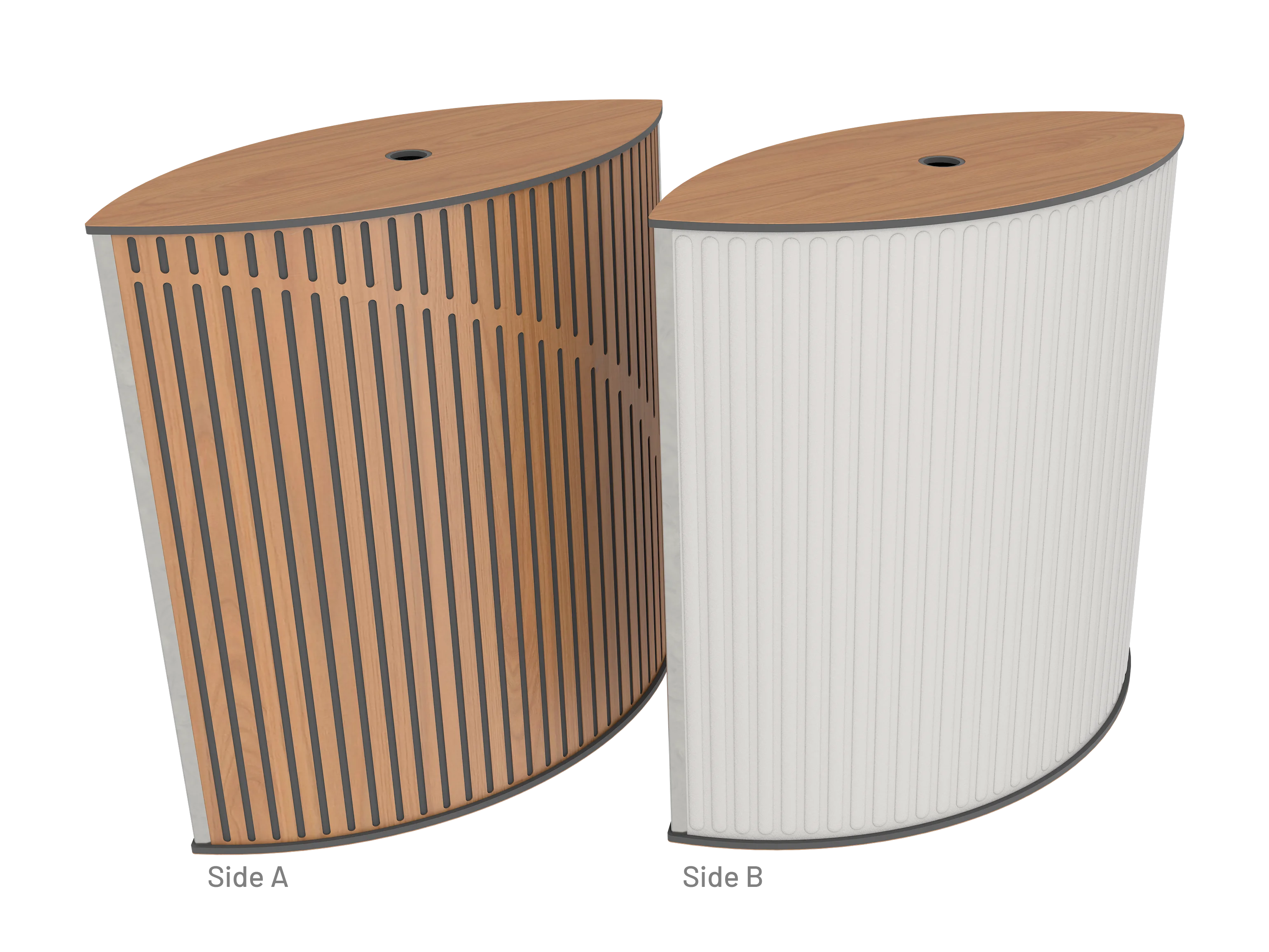 Vicoustic VicTotem Ultra VMT Extra Module Free Standing Hybrid Acoustic Panel in Light Grey