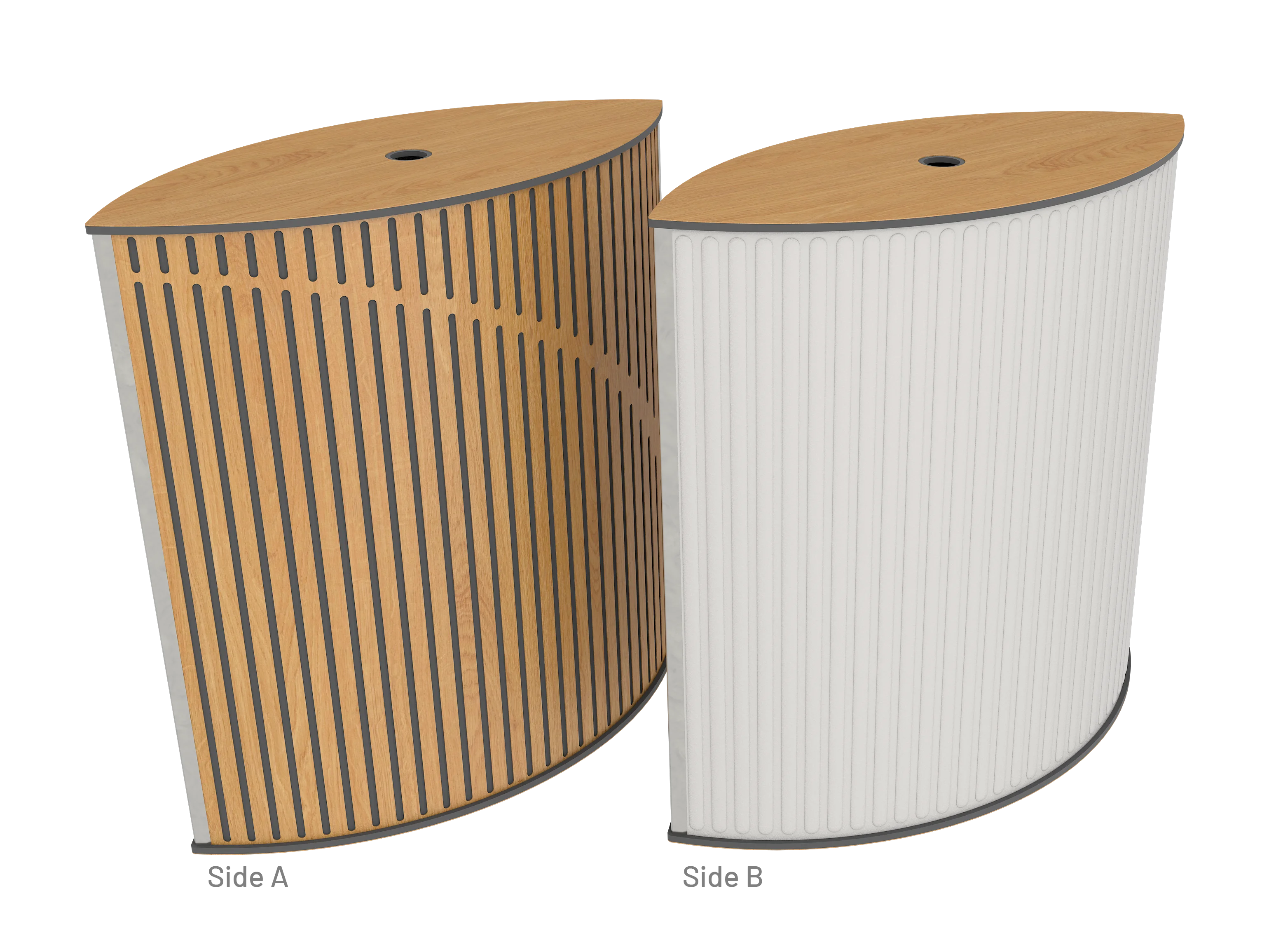 Vicoustic VicTotem Ultra VMT Extra Module Free Standing Hybrid Acoustic Panel in Light Grey