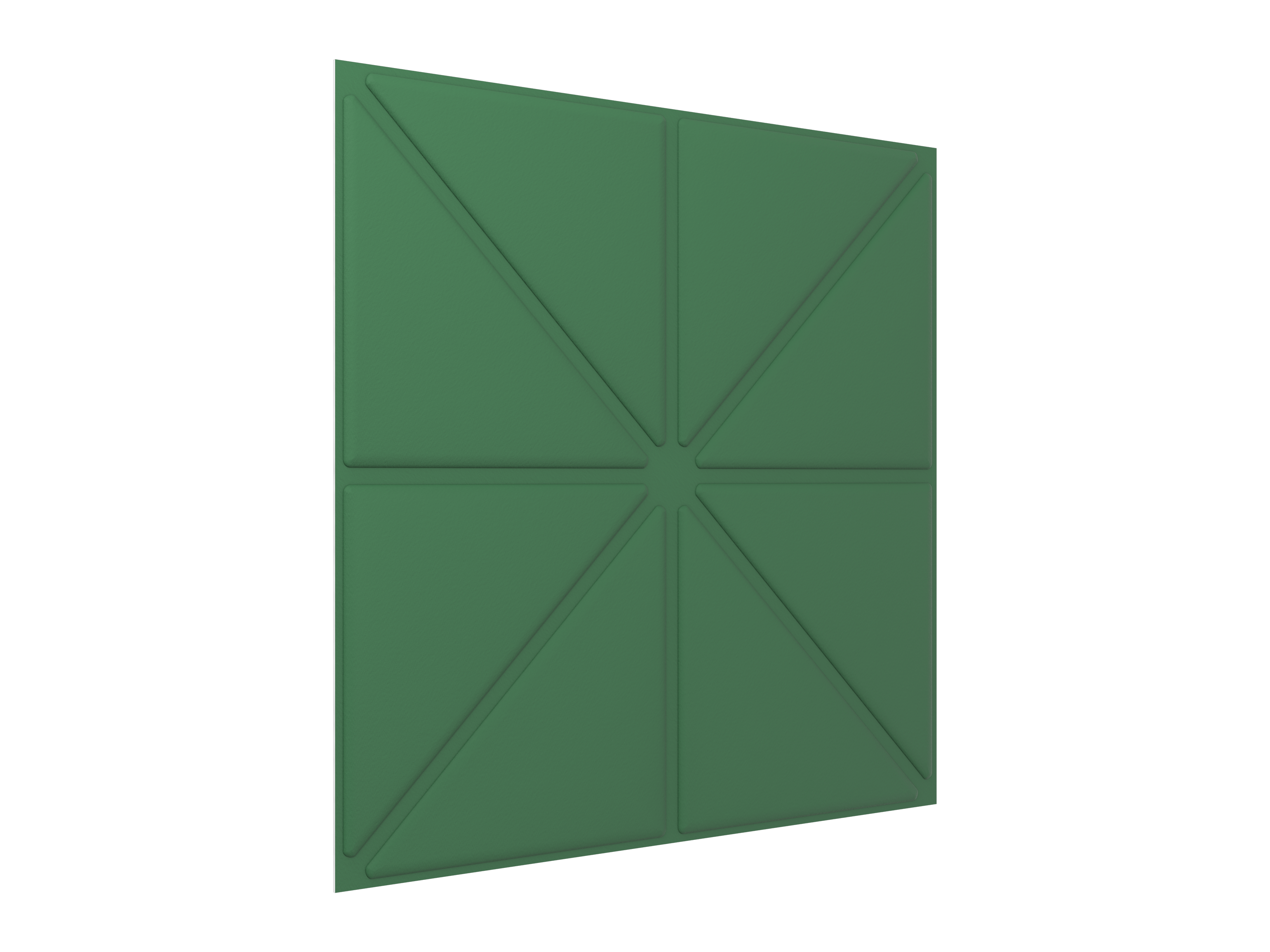 Vicoustic VicWallpaper VMT 60cm Triangles Acoustic Panel Wallpaper in Musk Green