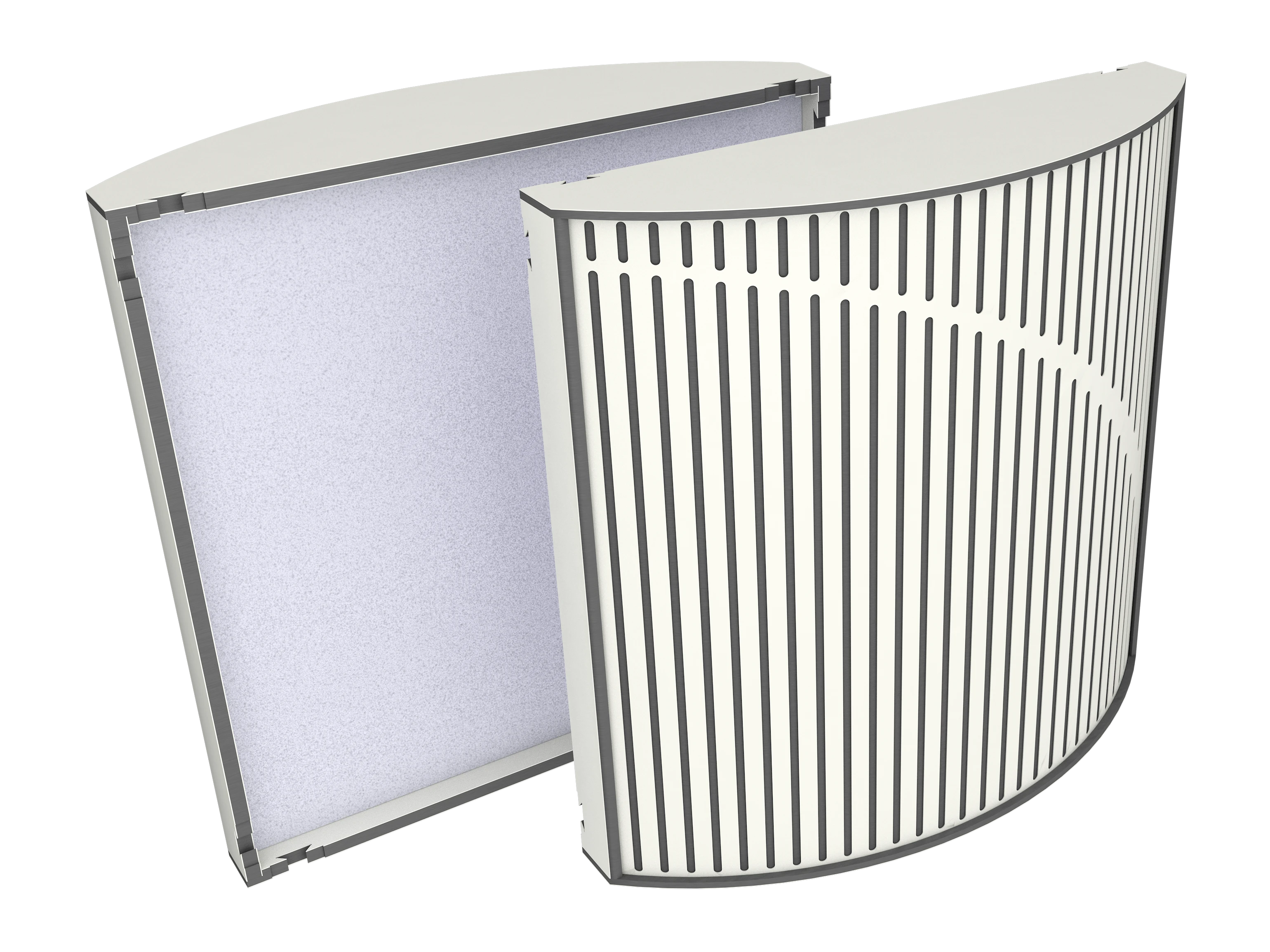 Vicoustic Cinema Round Ultra Fuser W1000PM White Matte SET Acoustic Diffusion Panel