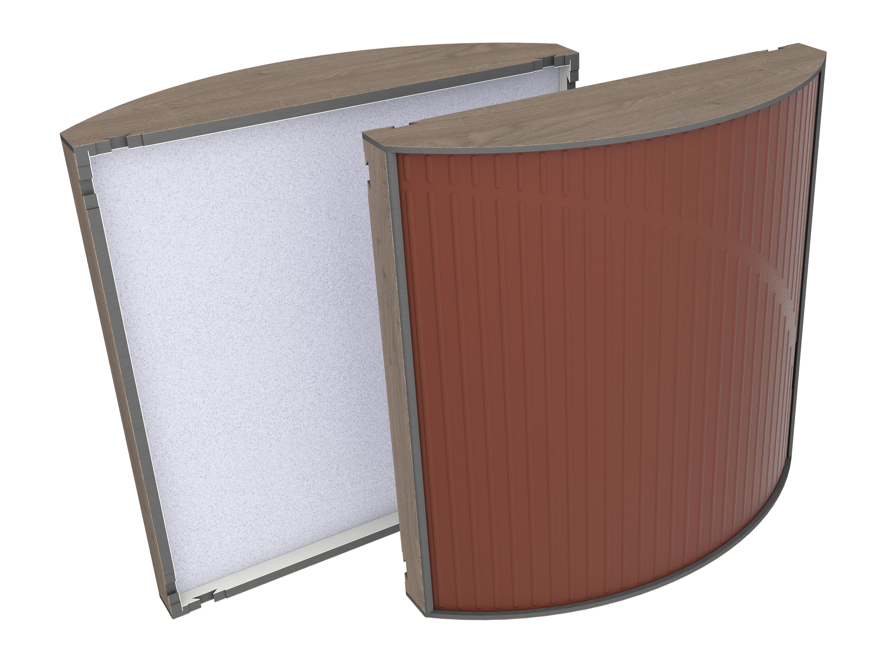 Vicoustic Cinema Round Ultra VMT H1399 Brown Oak 92a Brown SET Acoustic Absorption Panel