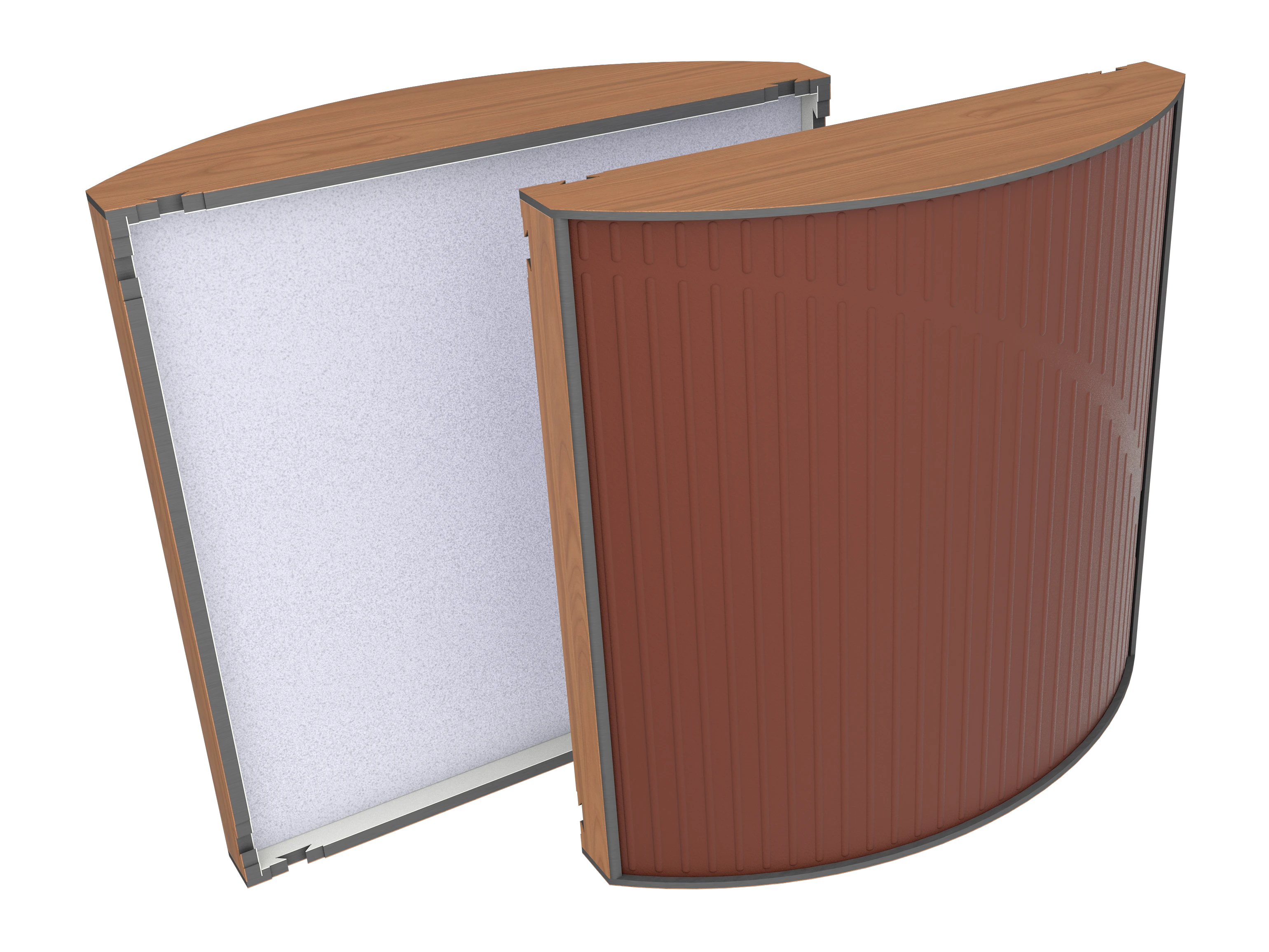 Vicoustic Cinema Round Ultra VMT H1636 Locarno Cherry 92a Brown SET Acoustic Absorption Panel