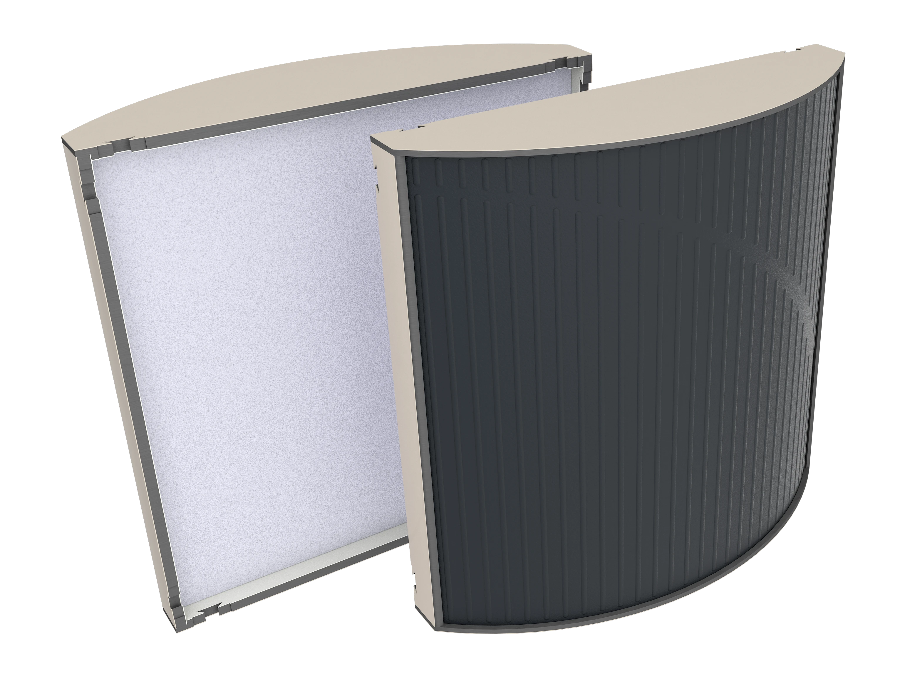 Vicoustic Cinema Round Ultra VMT U705PM Angora White 04a Black SET Acoustic Absorption Panel