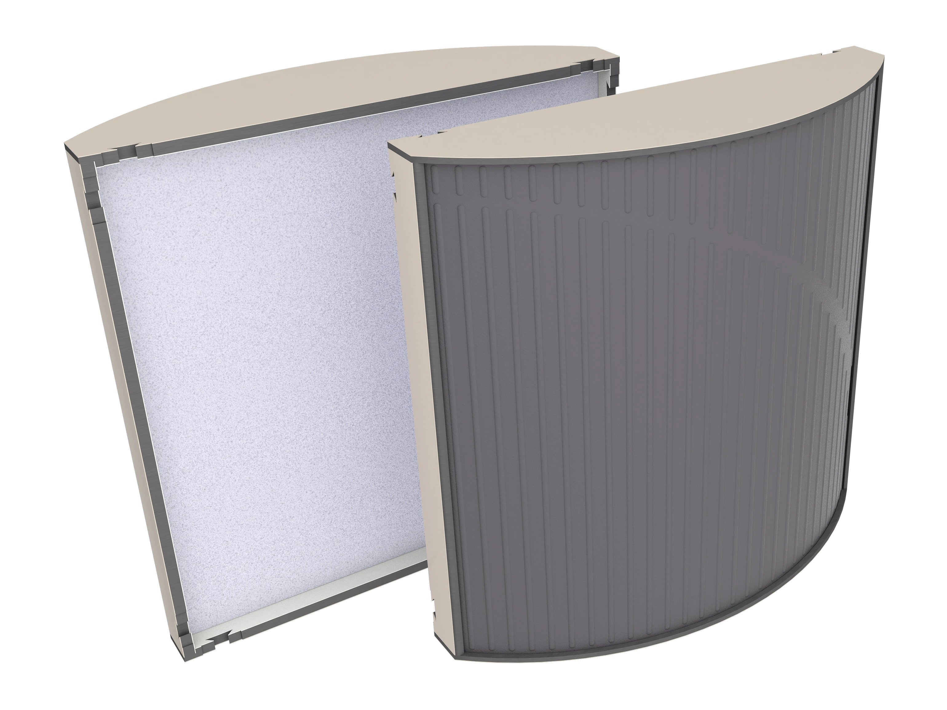 Vicoustic Cinema Round Ultra VMT U705PM Angora White 22a Grey SET Acoustic Absorption Panel