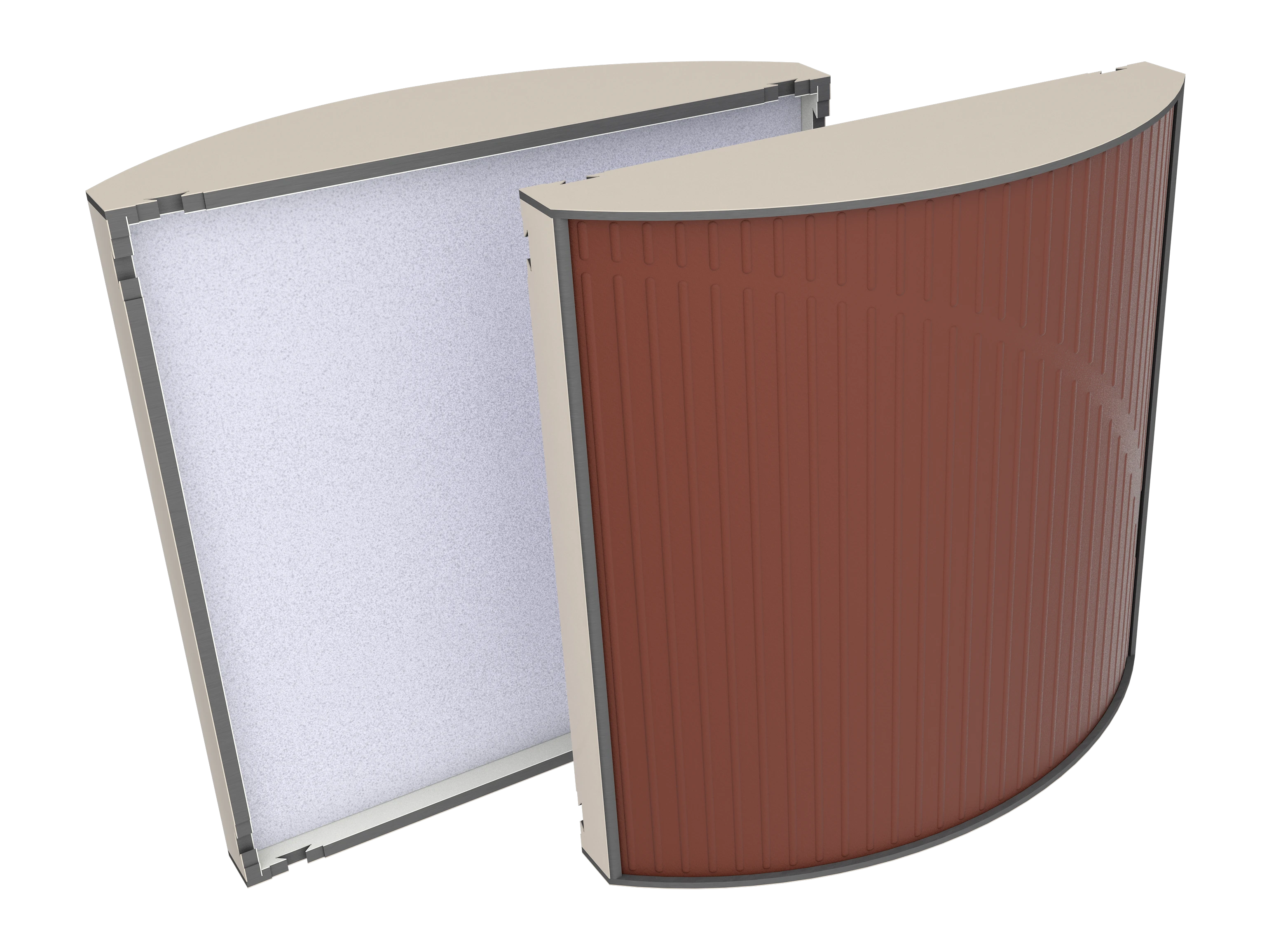 Vicoustic Cinema Round Ultra VMT U705PM Angora White 92a Brown SET Acoustic Absorption Panel